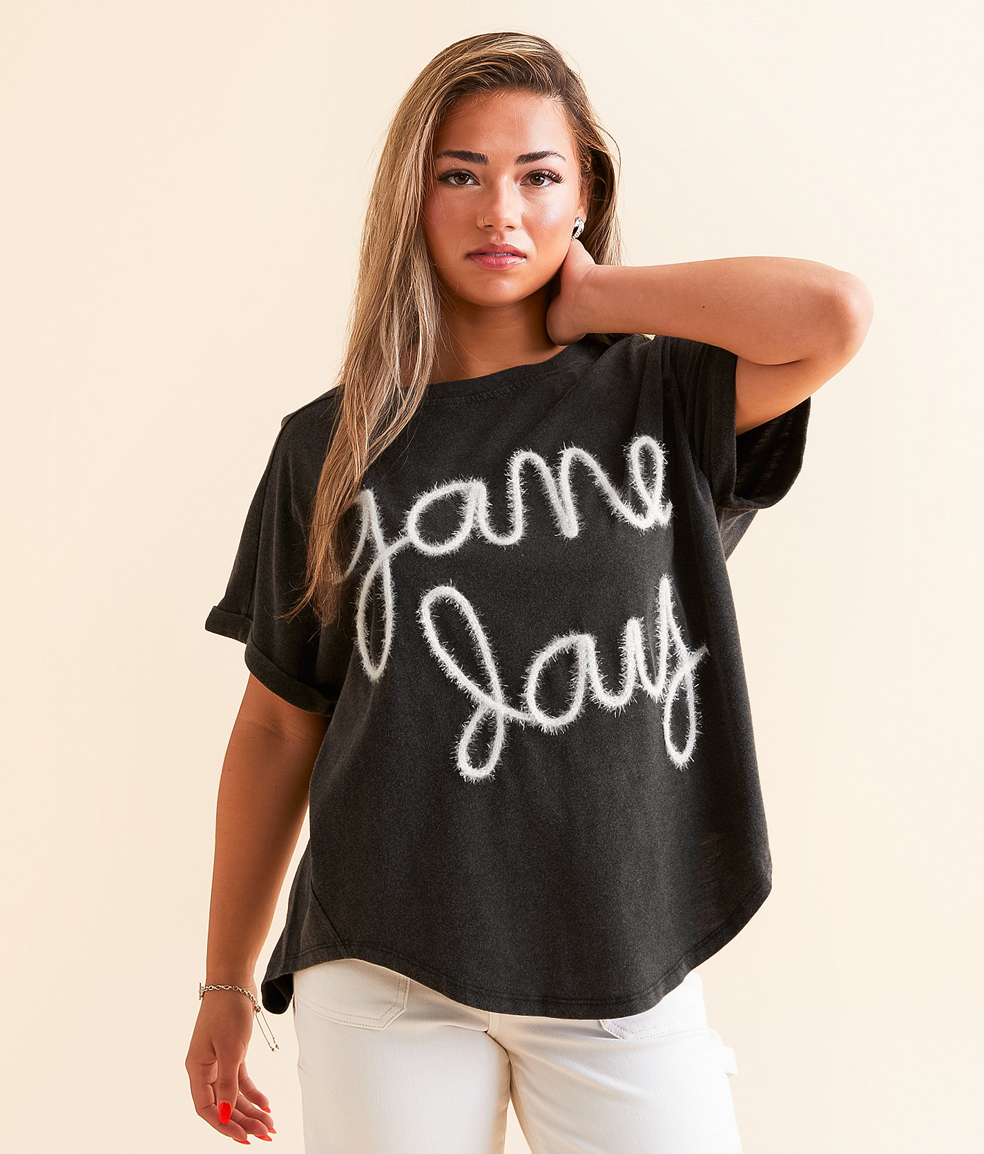 DH Apparel Game Day Oversized T-Shirt - Women's T-Shirts in Black