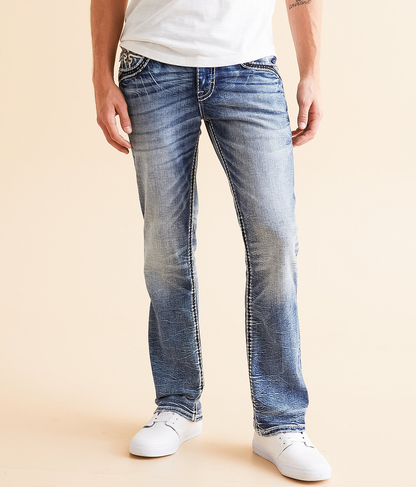 Rock Revival Andres Straight Stretch Jean - Men's Jeans in Andres