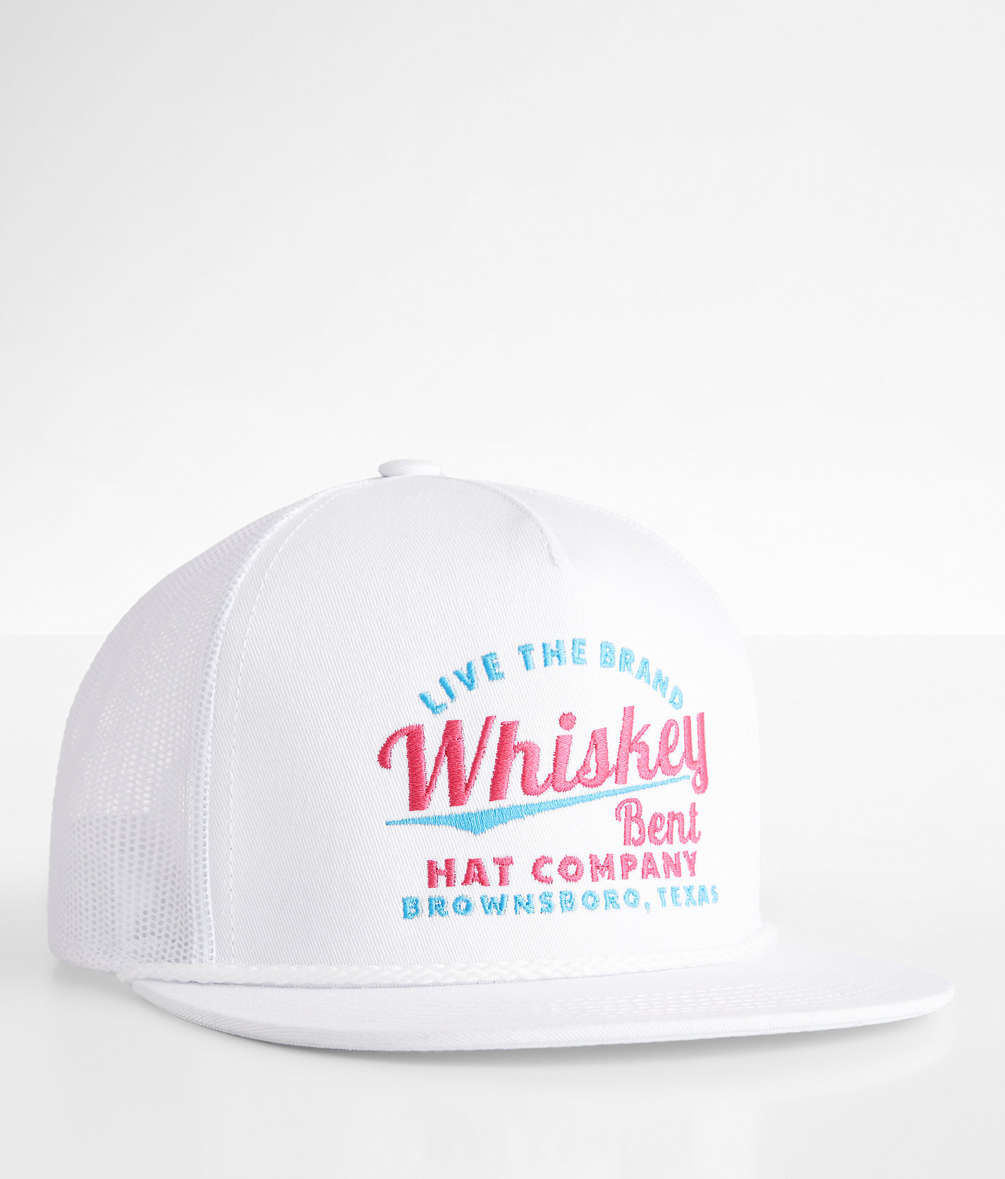 Whiskey Bent Cali White Trucker Hat - Men's Hats in White