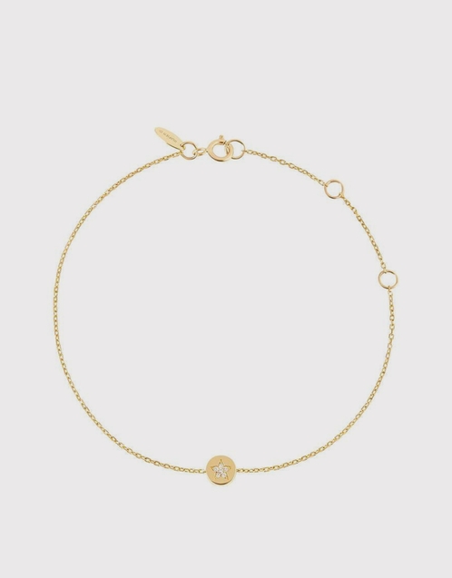 Star 18ct Yellow Gold Bracelet