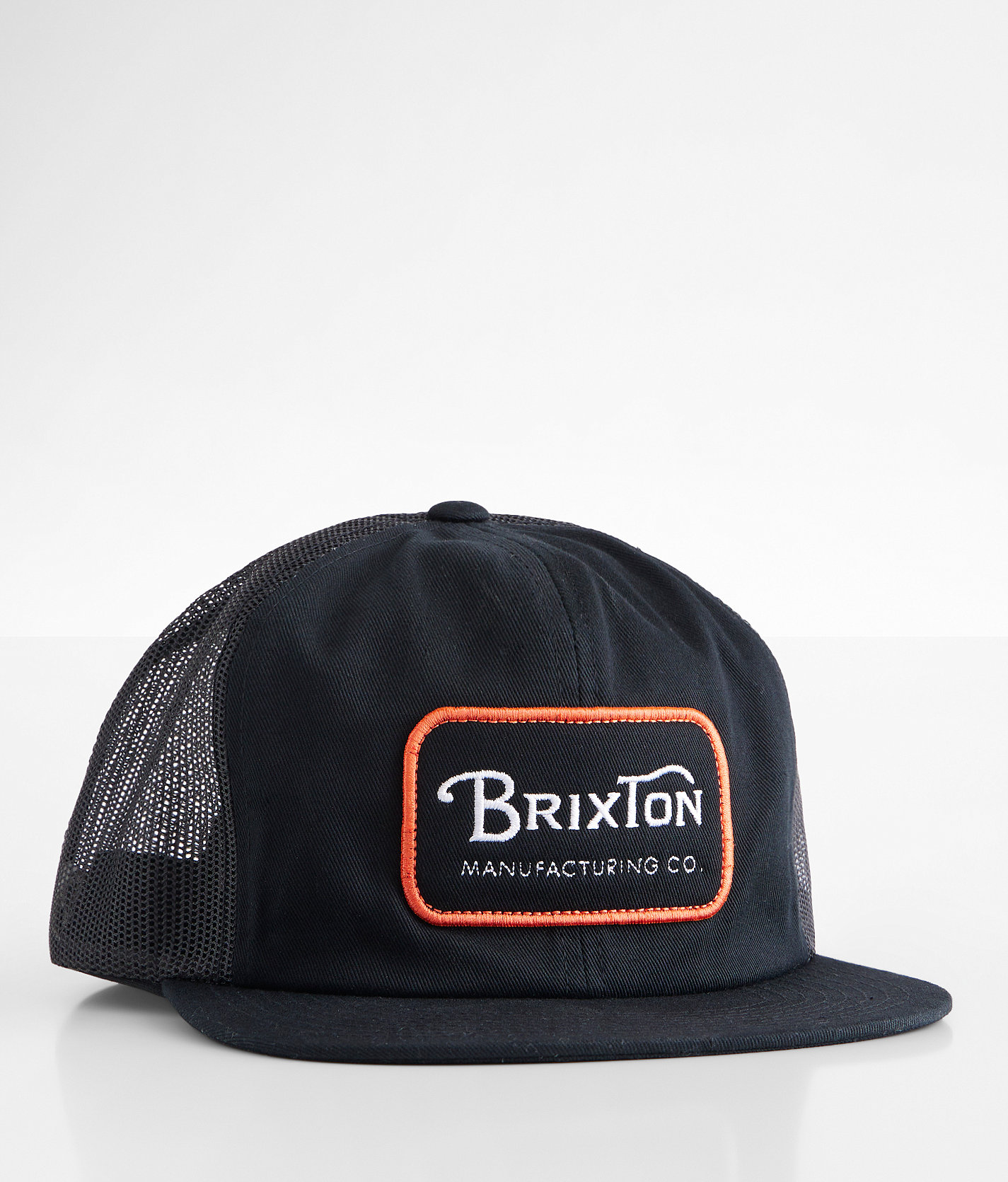 Brixton Grade Trucker Hat - Men's Hats in Black Orange White