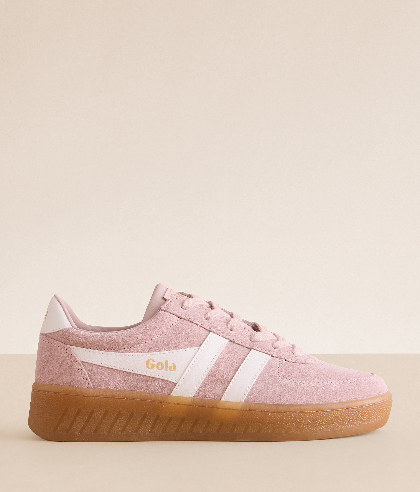 Gola® Grandslam Suede Sneaker - Women's Shoes in Rose Off White Gum