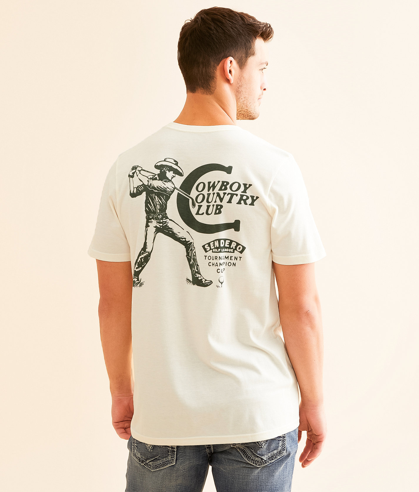 Sendero Provisions Co. Cowboy Country Club T-Shirt - Men's T-Shirts in White