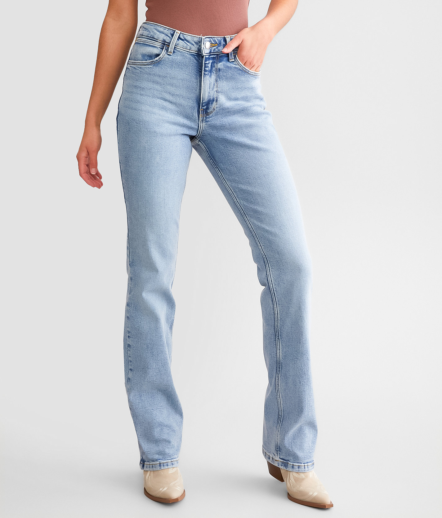 Wrangler® High Rise Boot Jean - Women's Jeans in Moonstone