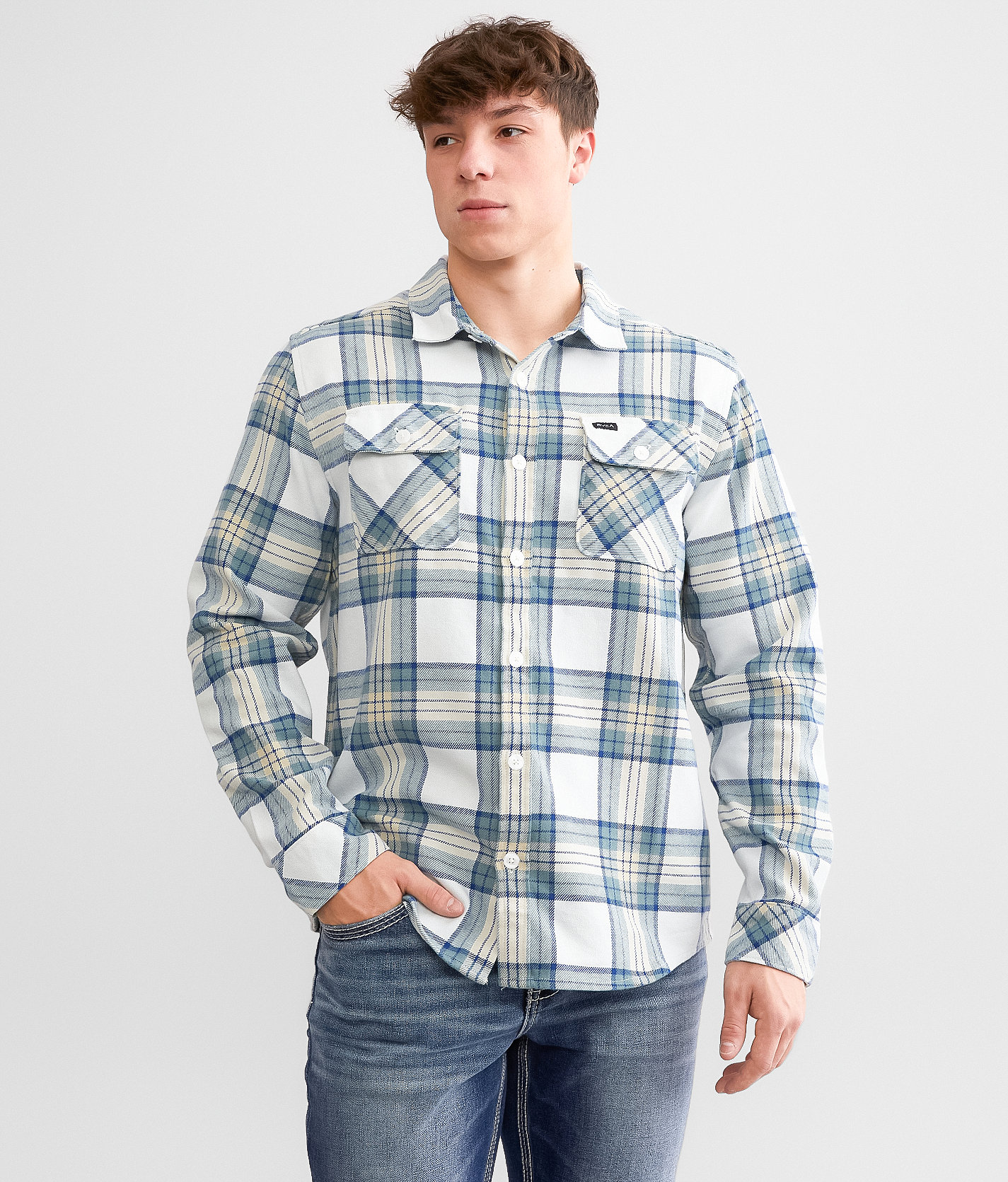 RVCA That'll Work Flannel Shirt - Men's Shirts in Margarita