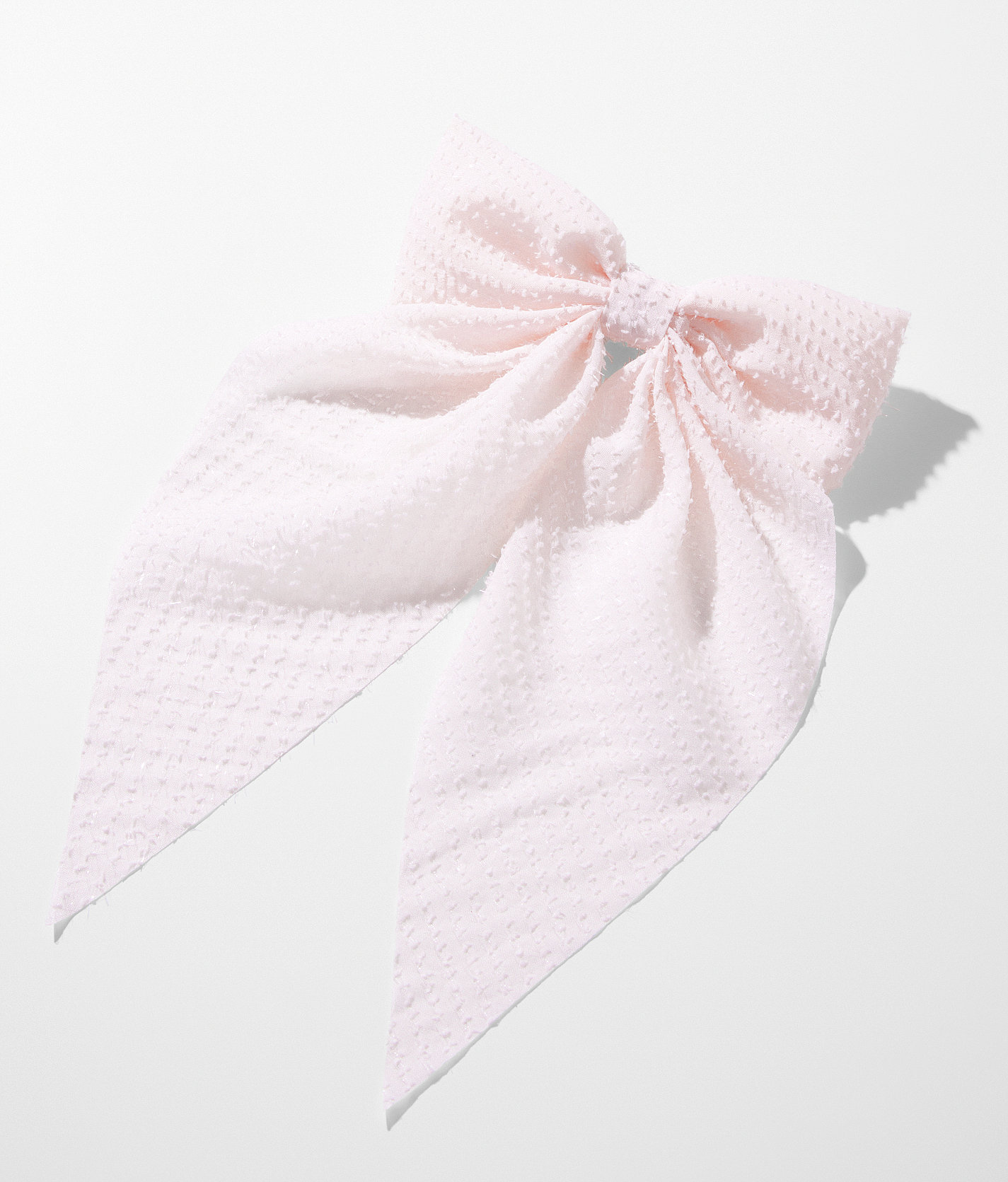 boutique by BKE Eyelash Bow Barrette - Women's Hair Accessories in Baby Pink