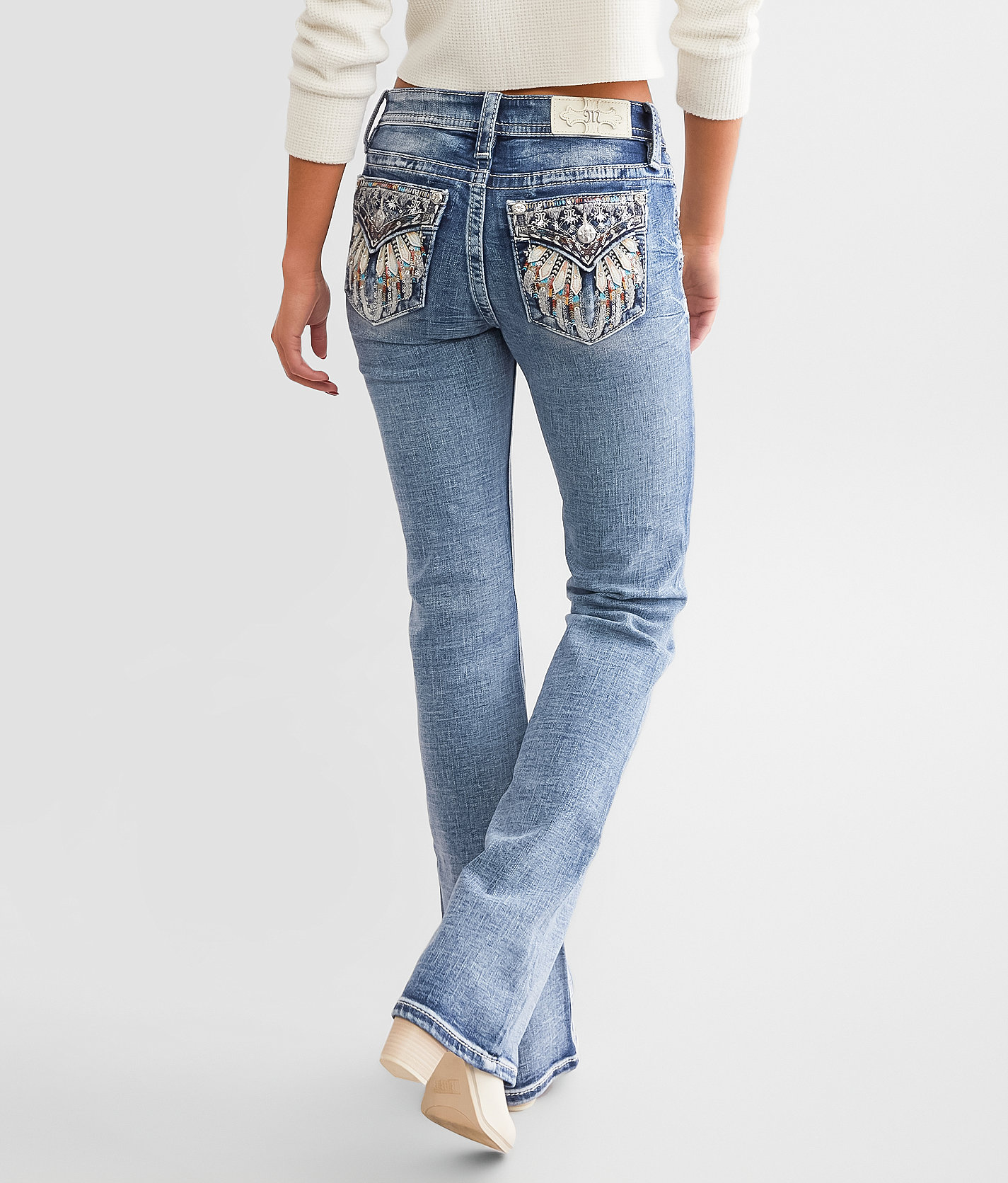 Miss Me Mid-Rise Boot Stretch Jean - Women's Jeans in M913