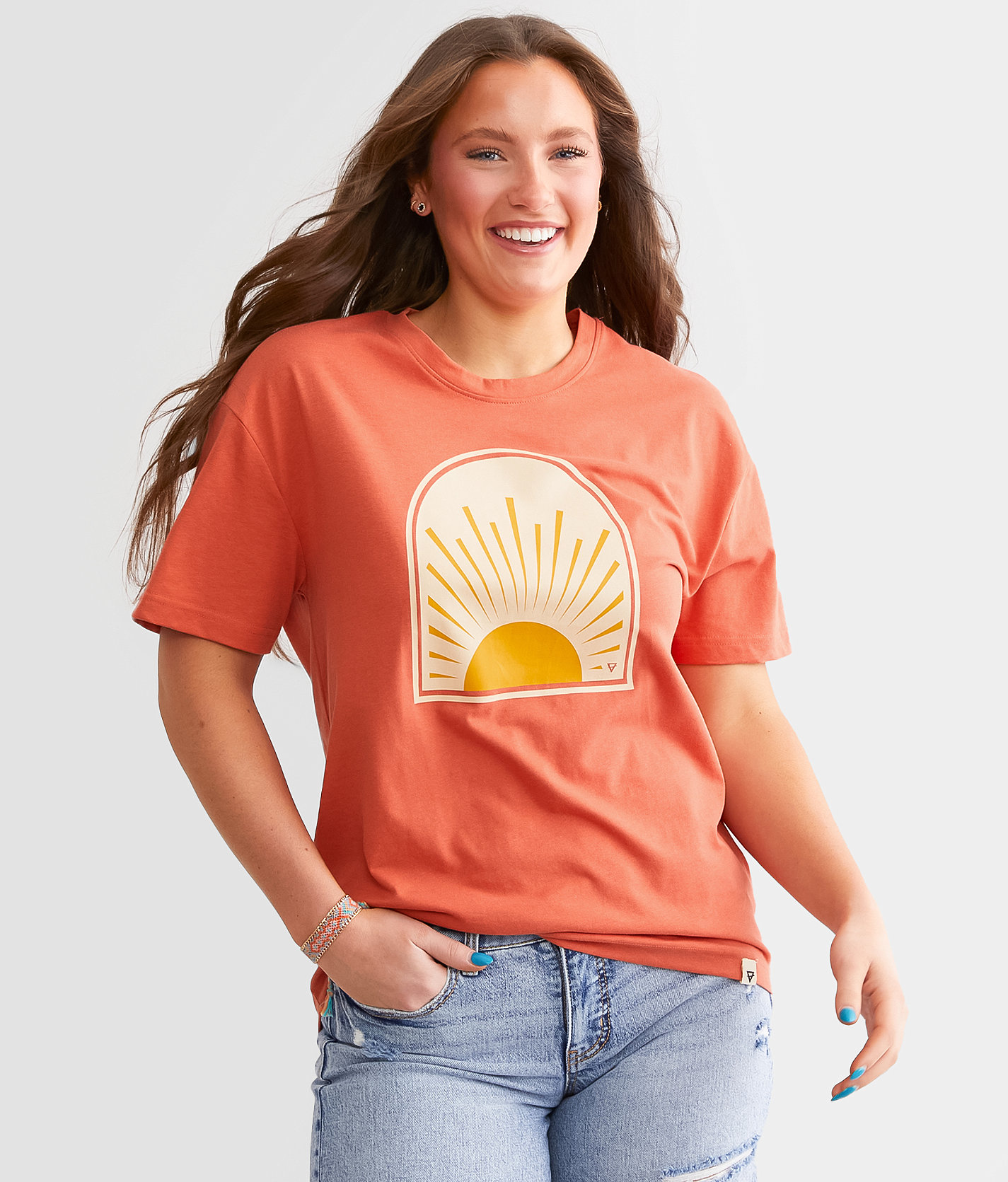 LIV Outdoor Regan Oversized T-Shirt - Women's T-Shirts in Chili