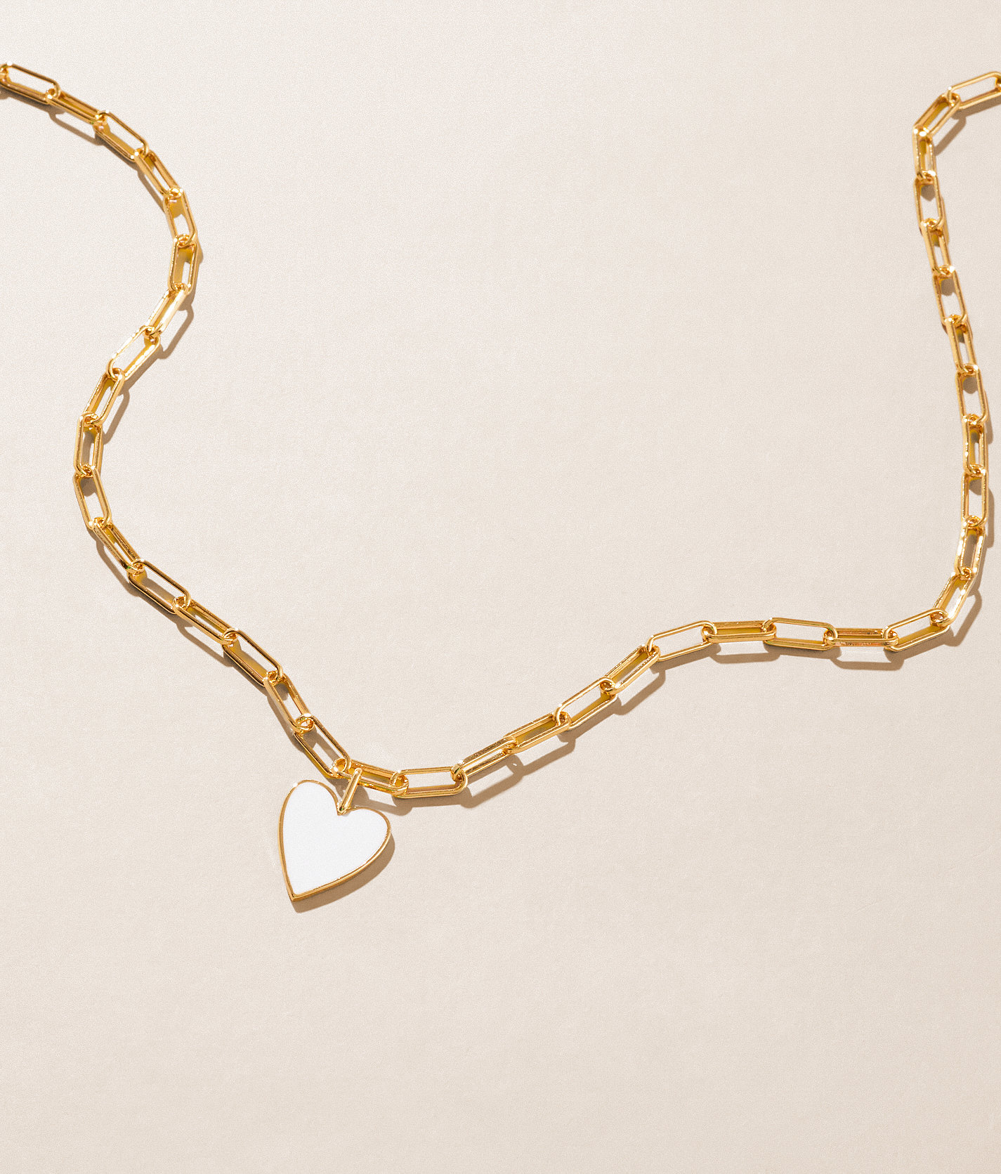 Sahira Jewelry Design Jamie Enamel Heart Necklace - Women's Jewelry in Gold