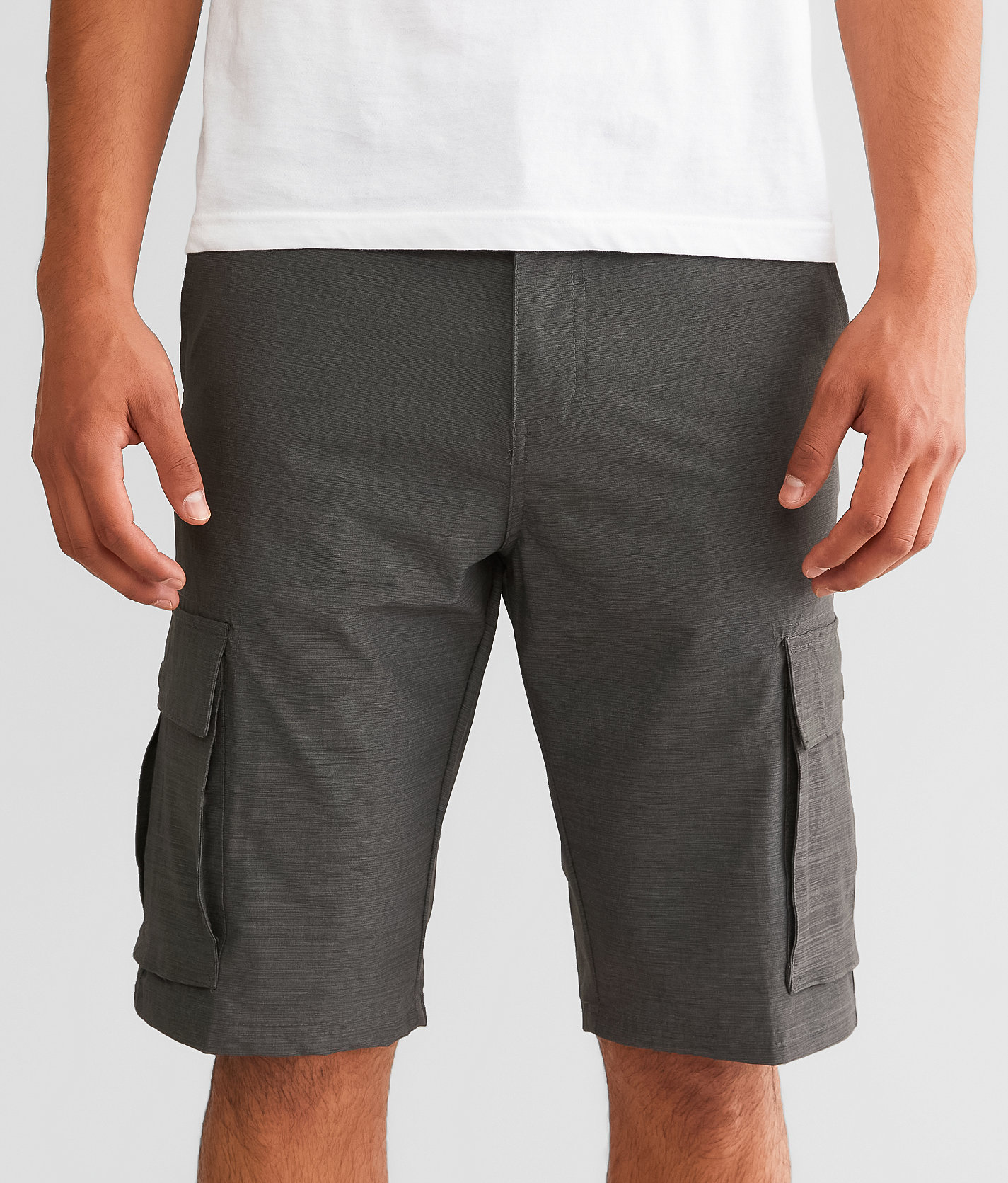 BKE Craig Hybrid Cargo Stretch Walkshort - Men's Shorts in Black