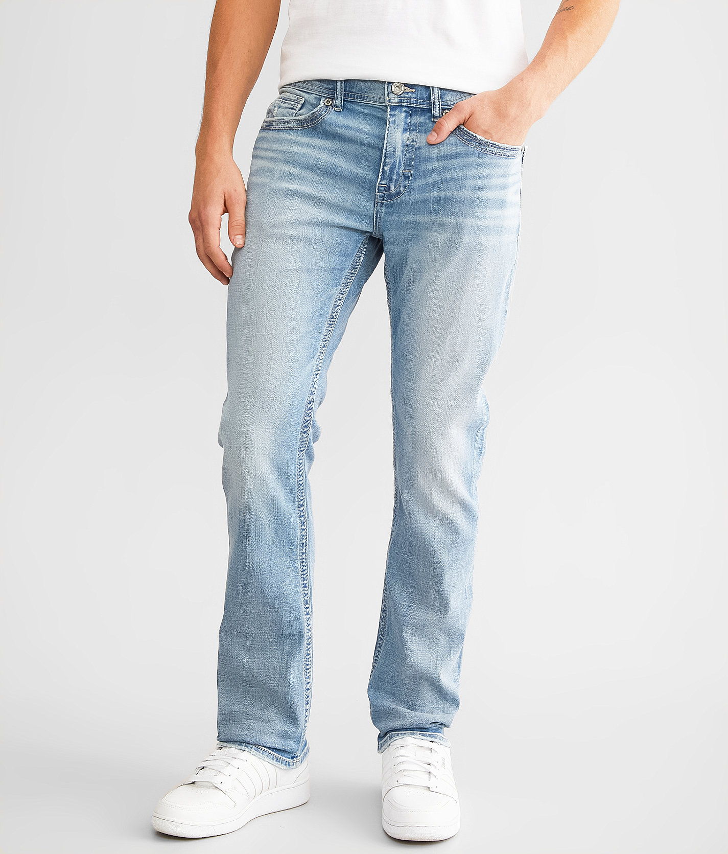 BKE Alec Straight Stretch Jean - Men's Jeans in Bent