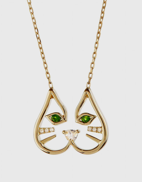 Animaux Diamond Felix 18ct Yellow Gold Pendant