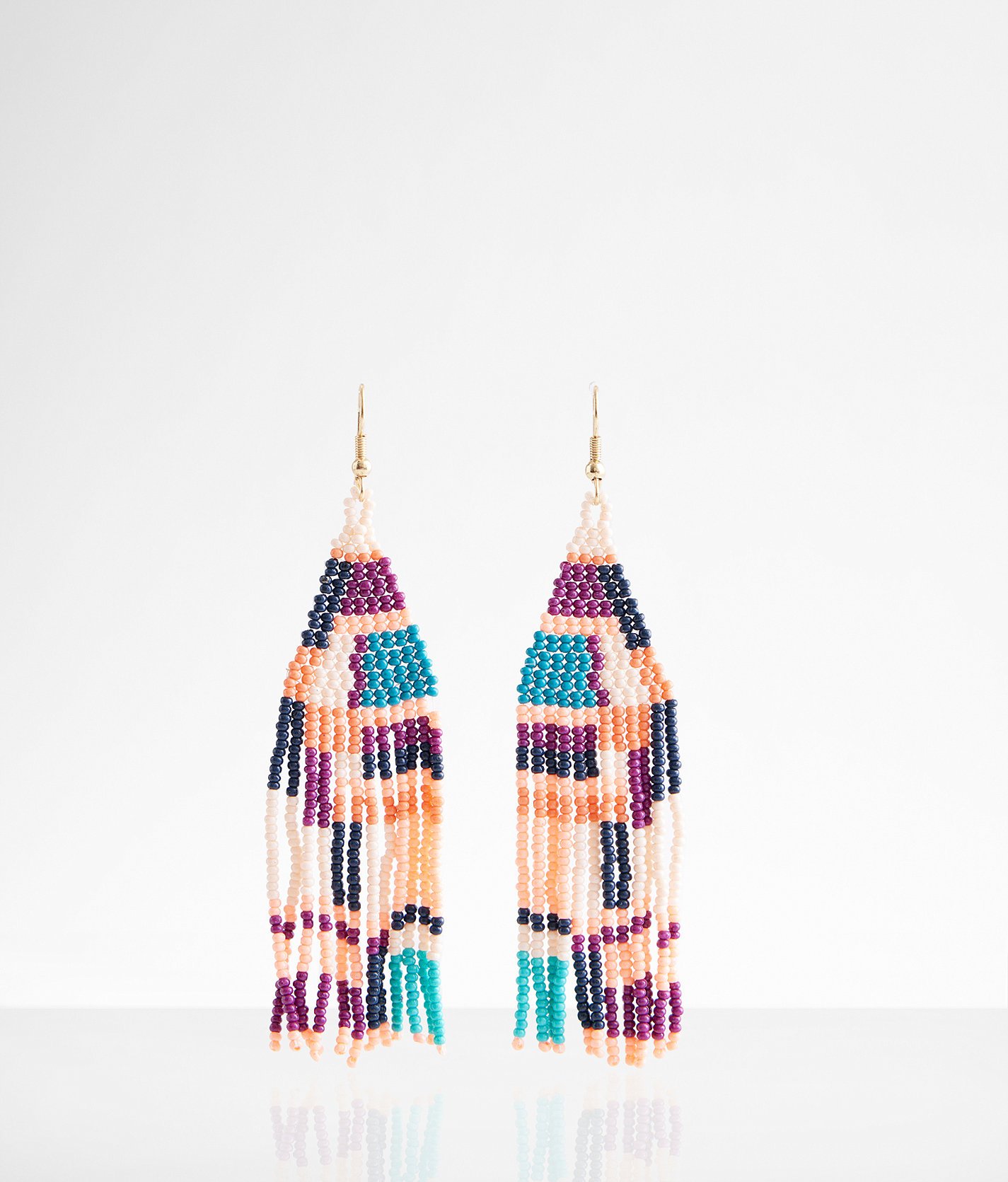boutique by BKE Fringe Drop Earring - Women's Jewelry in Multi