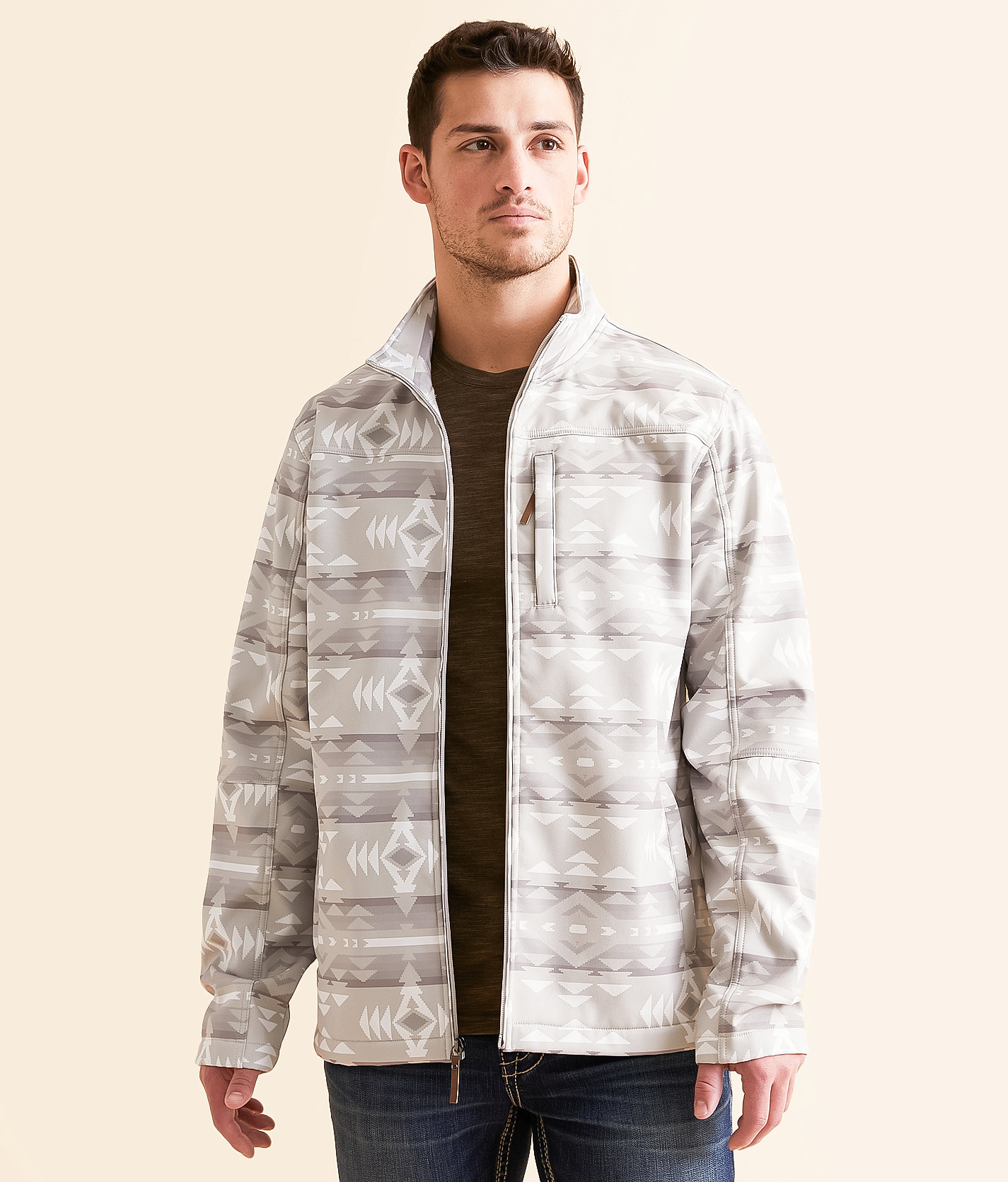 Gentry County Southwestern Jacket - Men's Coats & Jackets in Cream