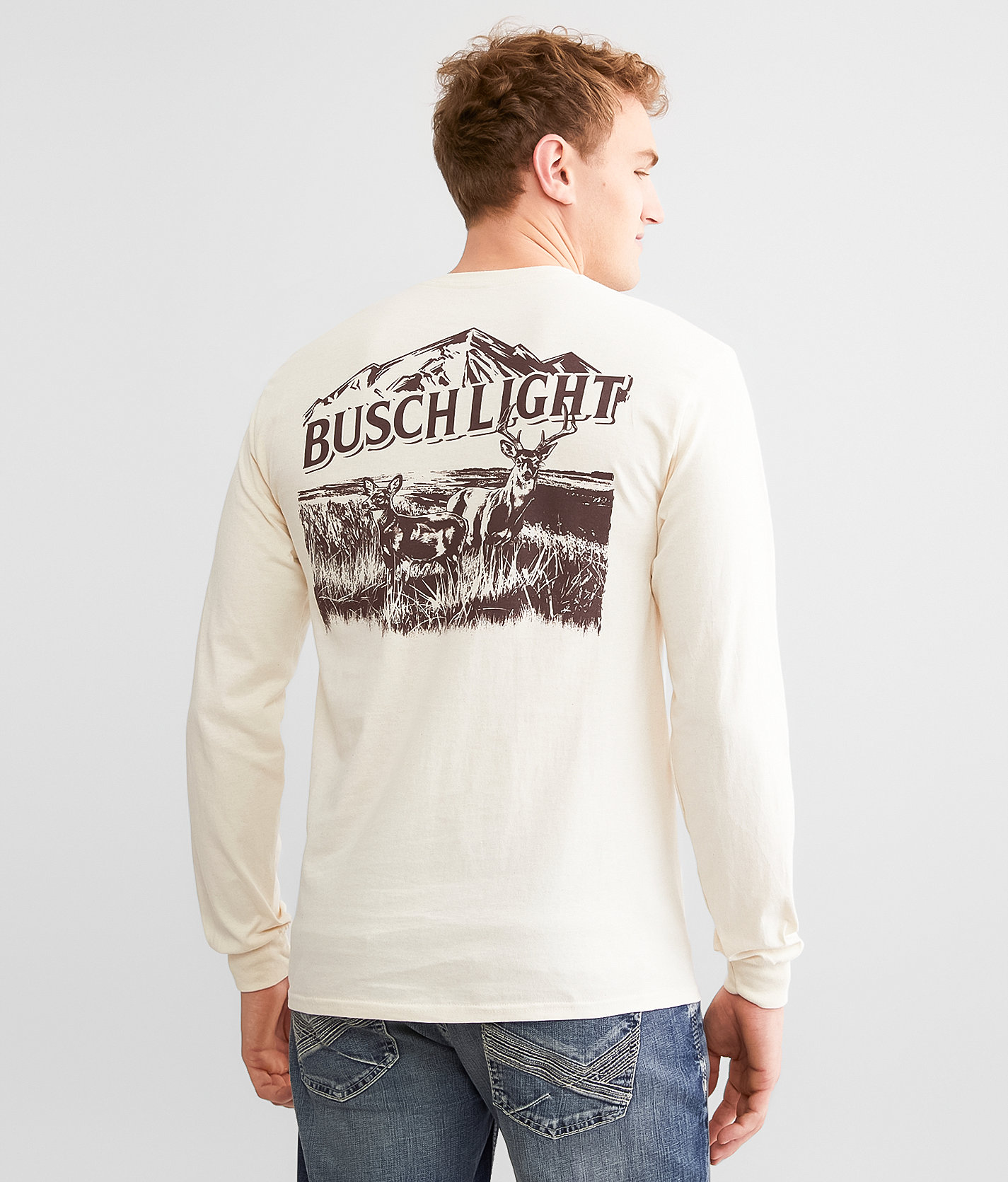 Brew City Busch Light® Wildlife Deer T-Shirt - Men's T-Shirts in Natural