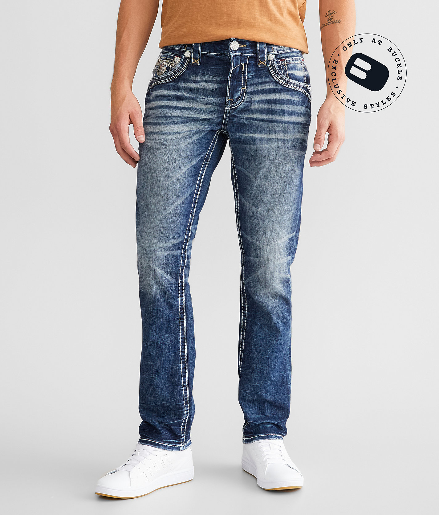 Rock Revival Bradley Slim Straight Stretch Jean - Men's Jeans in Bradley SJ209