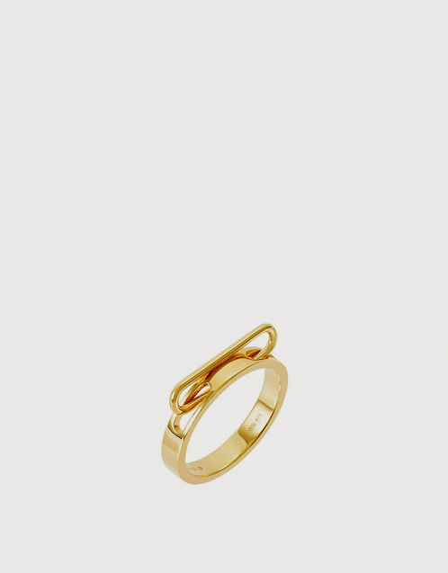 NEXUS Petite Levitate 18ct Yellow Gold Vermeil Ring