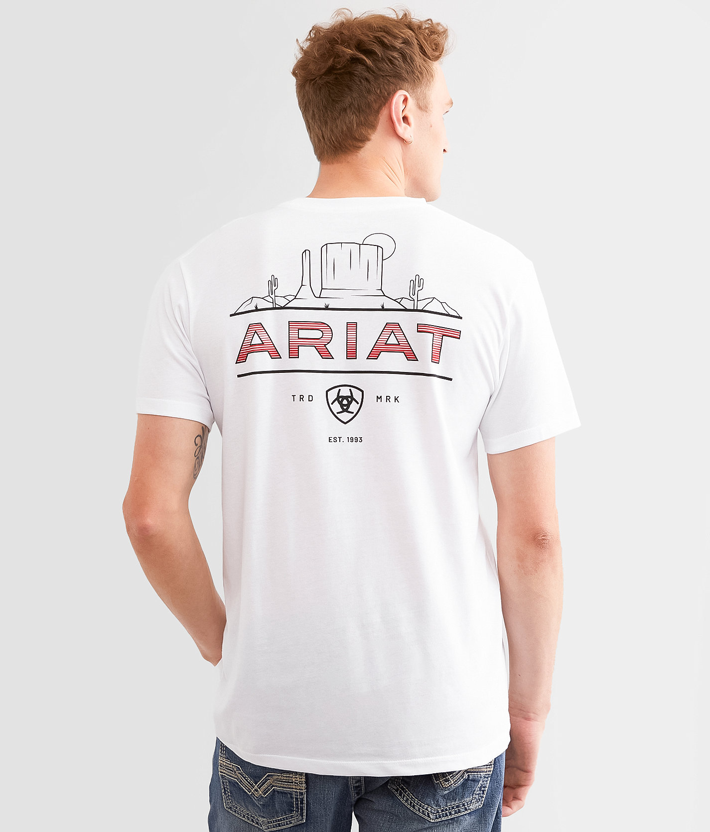 Ariat Free Basin T-Shirt - Men's T-Shirts in White