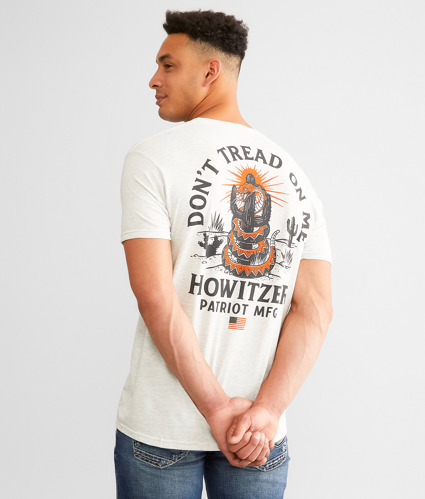 Howitzer Cactus Tread T-Shirt - Men's T-Shirts in Oatmeal Heather