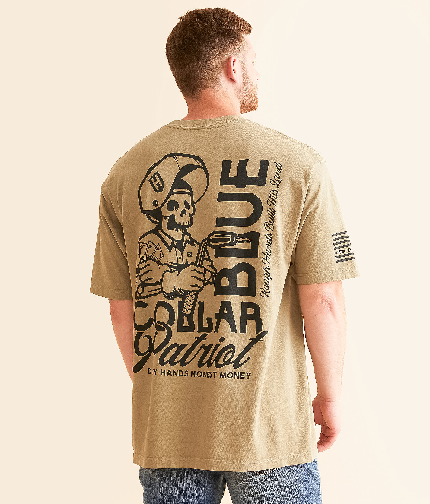 Howitzer Blue Collar Jack Of Trades T-Shirt - Men's T-Shirts in Fallen Rock