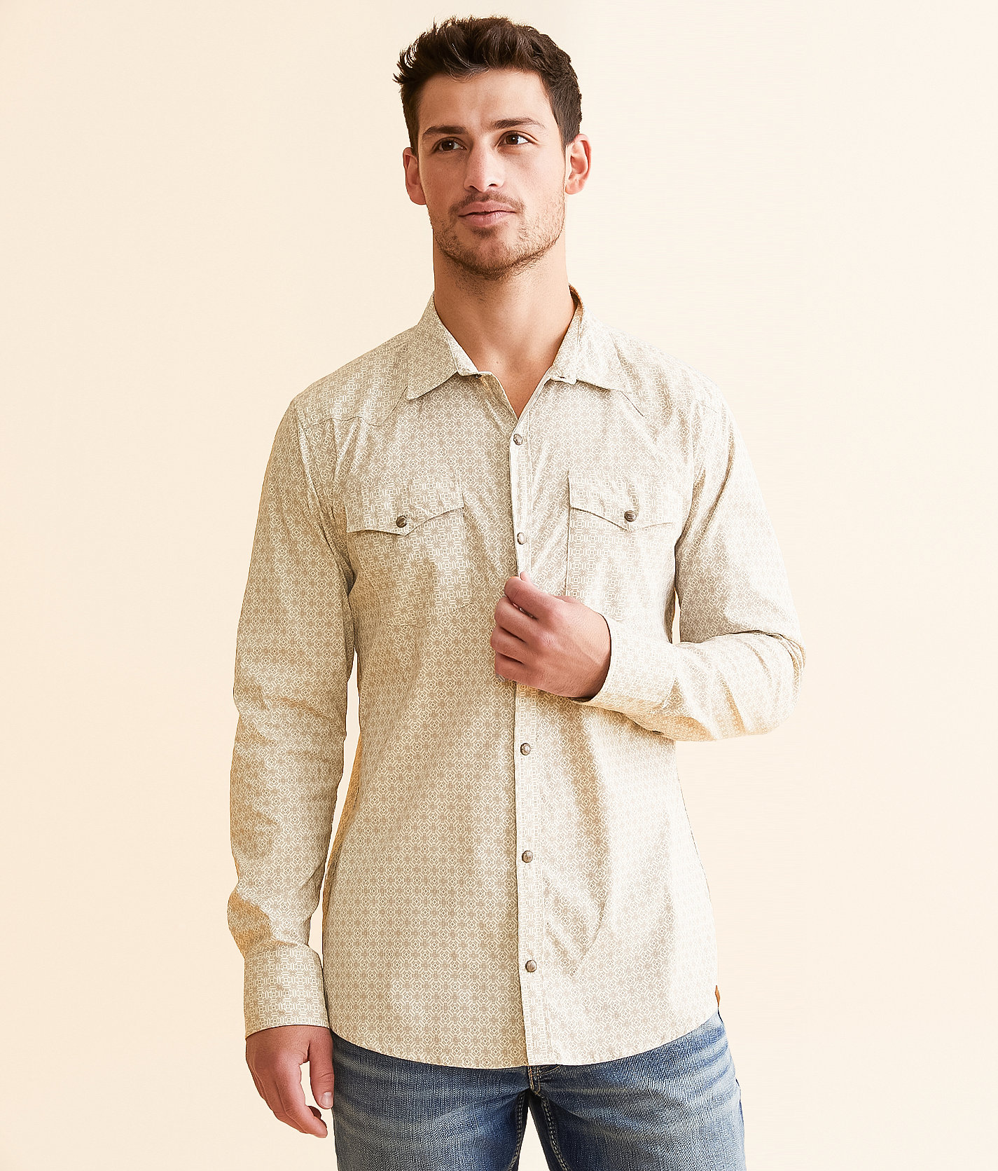Gentry County Standard Performance Shirt - Men's Shirts in Tan Cream