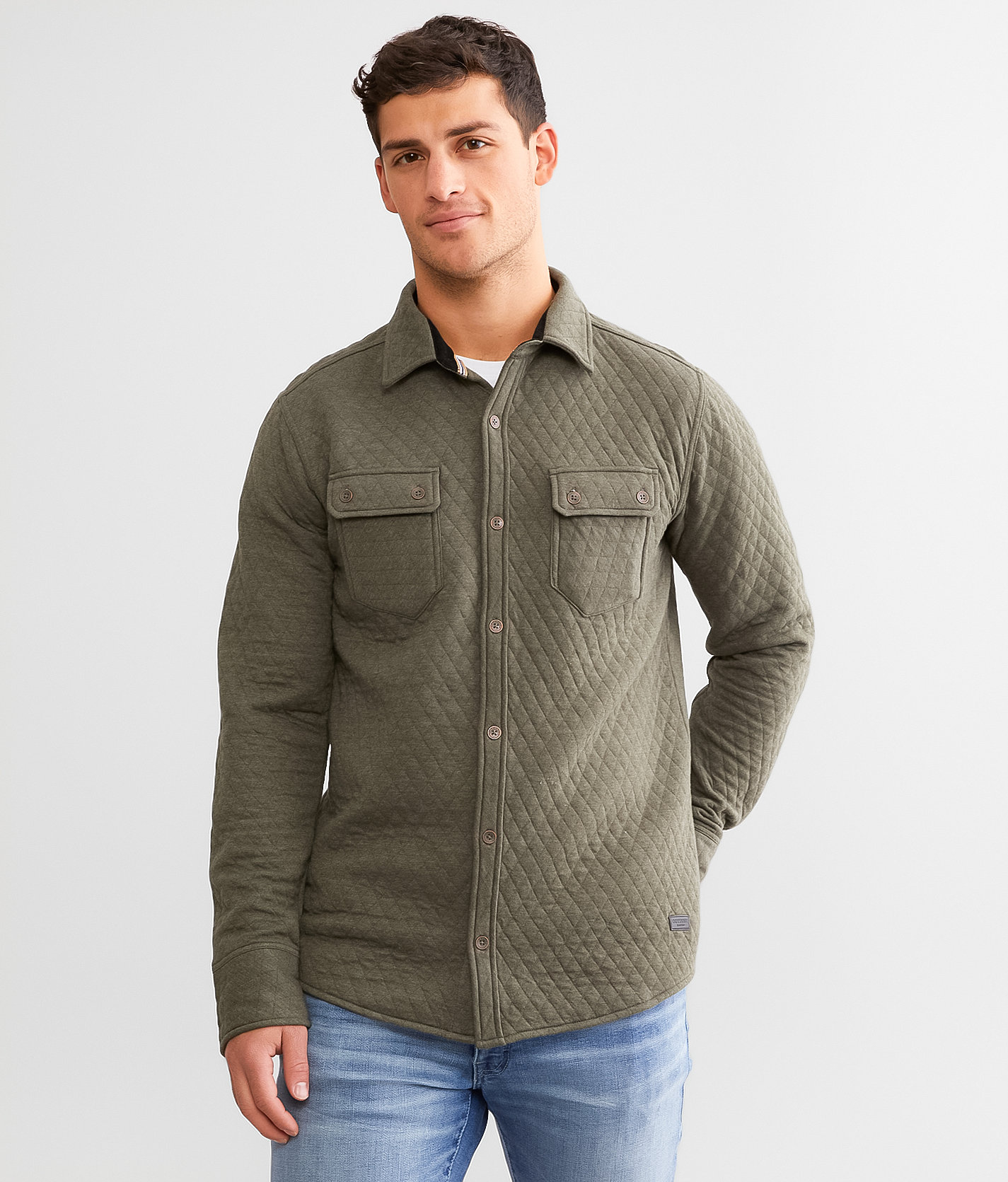 Outpost Makers Quilted Flannel Shirt - Men's Shirts in Olive