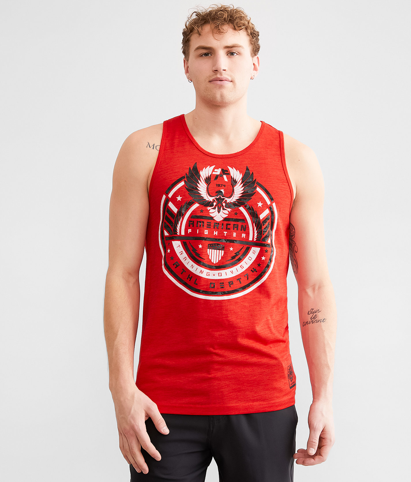 American Fighter Millerton Tank Top - Men's Tank Tops in Poppy Red Chinese Red