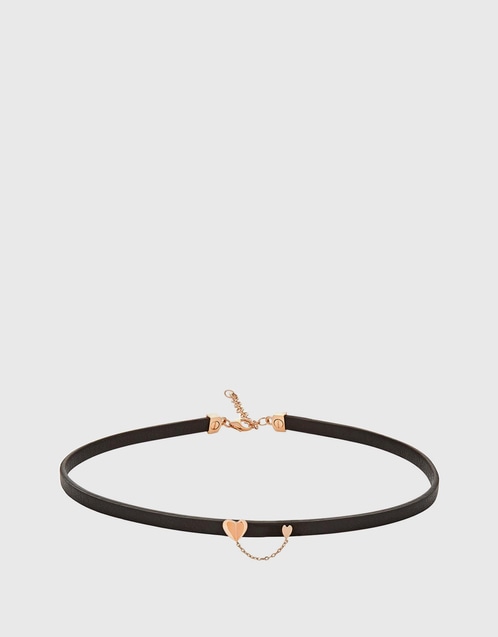 Elements Eye Heart You Leather Choker