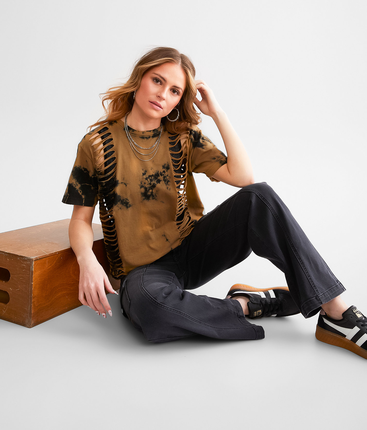 Gilded Intent Jasmine T-Shirt - Women's T-Shirts in Gaze Wash