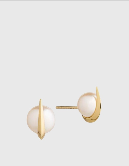 Cosmo Saturn 18ct Yellow Gold Stud Earrings
