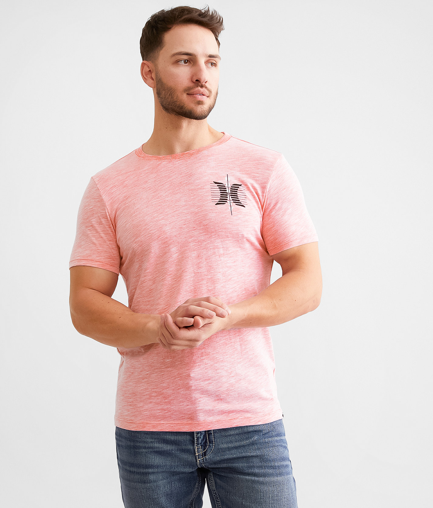 Hurley Corp T-Shirt - Men's T-Shirts in White Gym Red