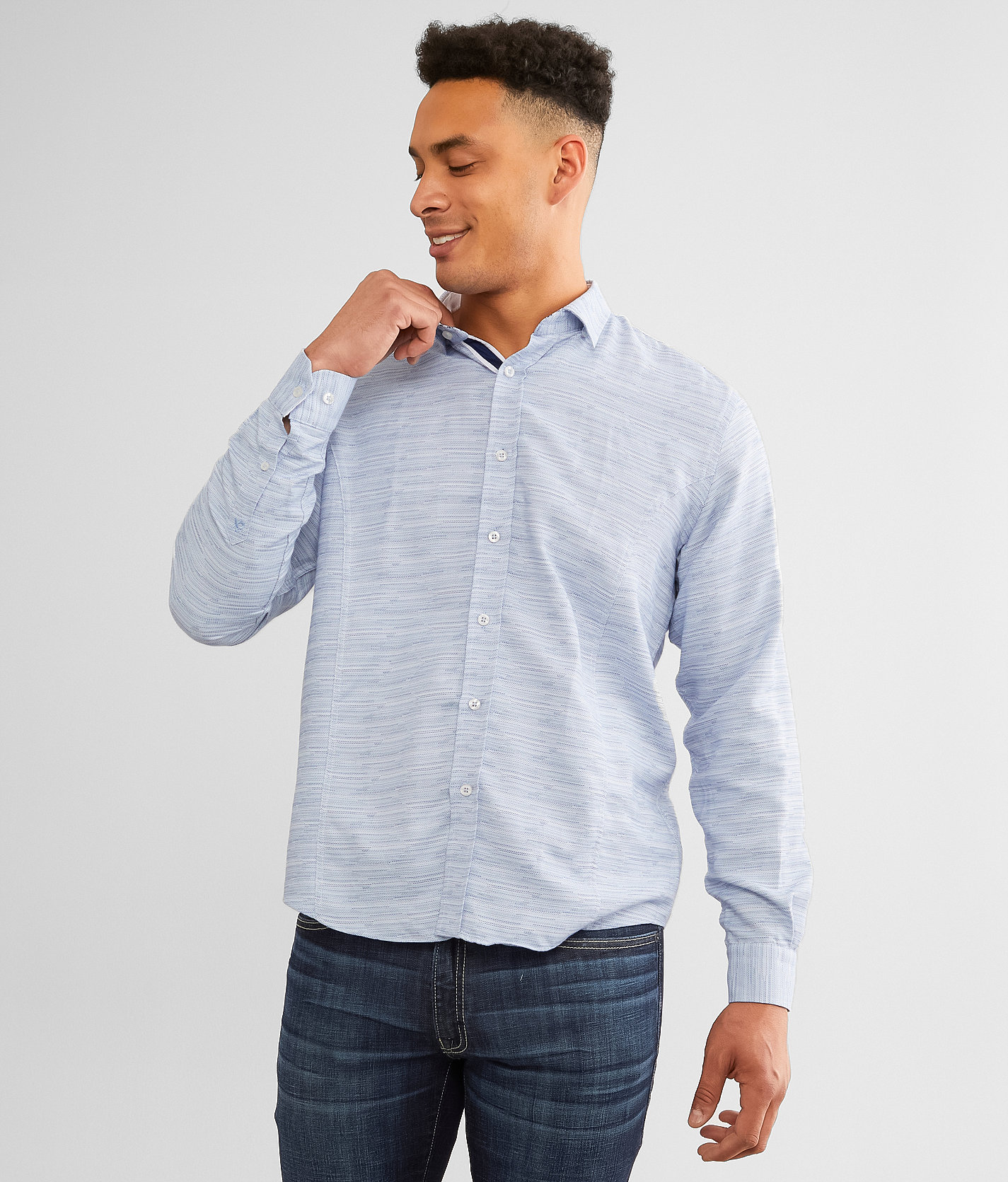 Eight X Marled Shirt - Men's Shirts in Blue
