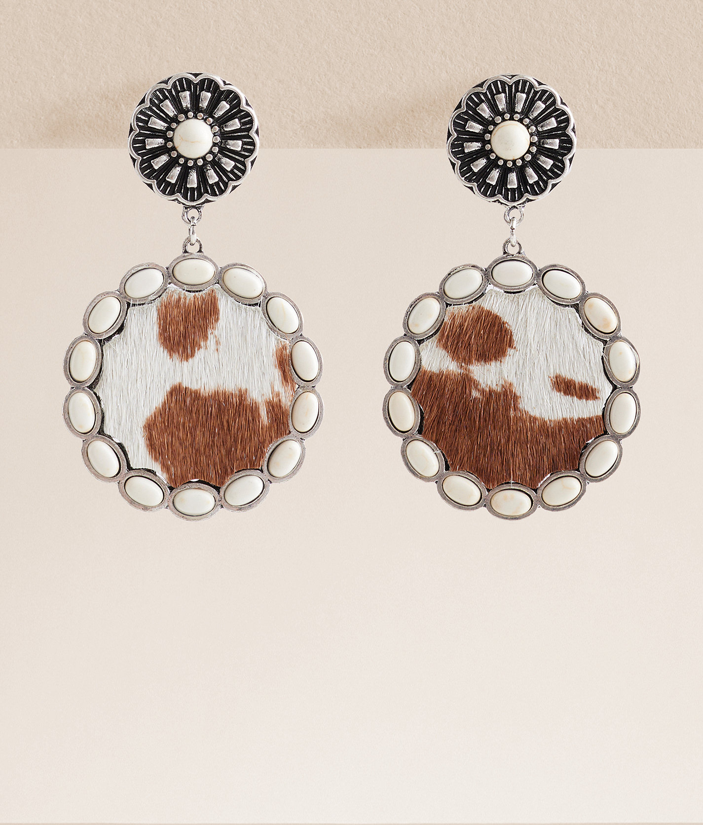 boutique by BKE Cowhide Earring - Women's Jewelry in Cowhide