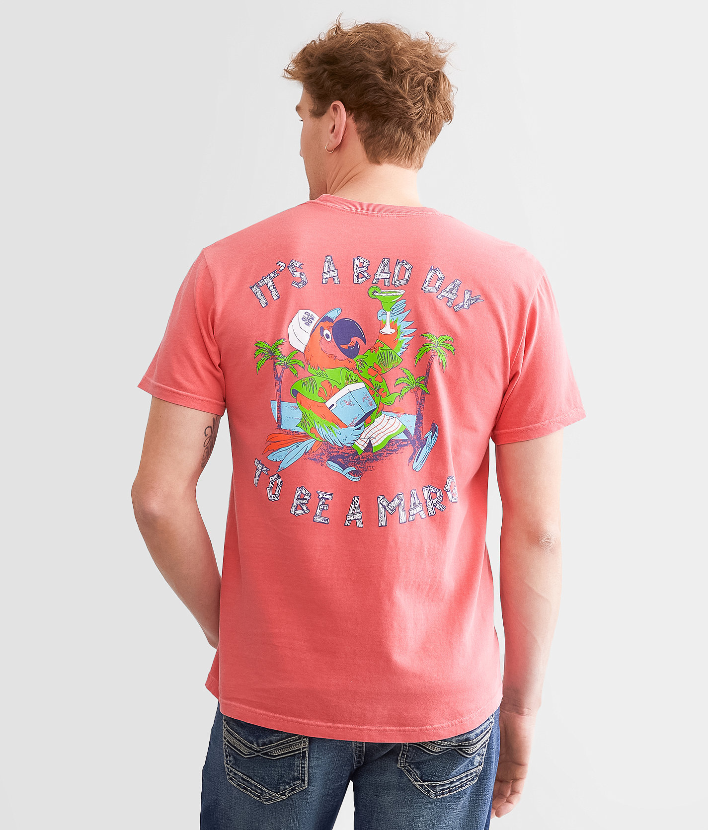 Old Row Bad Day To Be A Marg T-Shirt - Men's T-Shirts in Watermelon