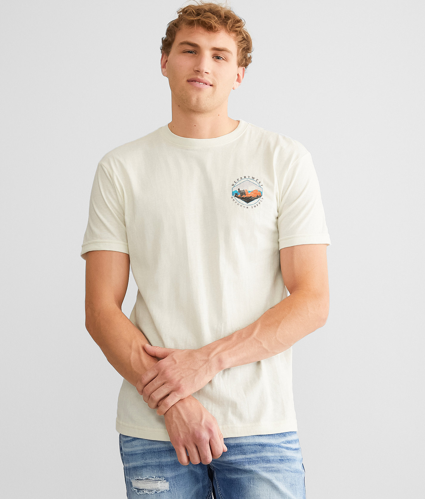 Departwest Sky Ridge T-Shirt - Men's T-Shirts in Antique White