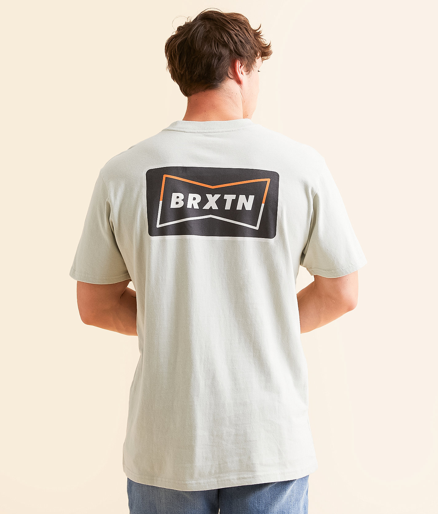 Brixton Missouri T-Shirt - Men's T-Shirts in Mineral Gray