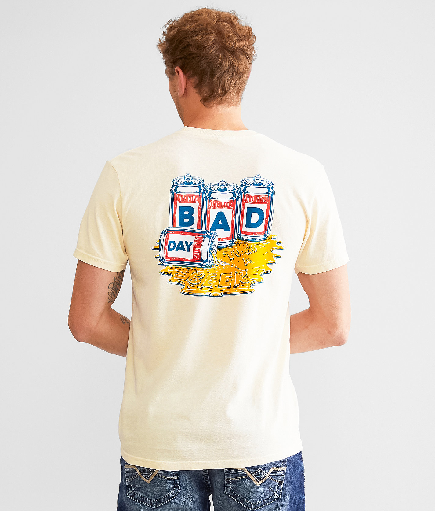 Old Row Bad Day To Be A Beer T-Shirt - Men's T-Shirts in Ivory