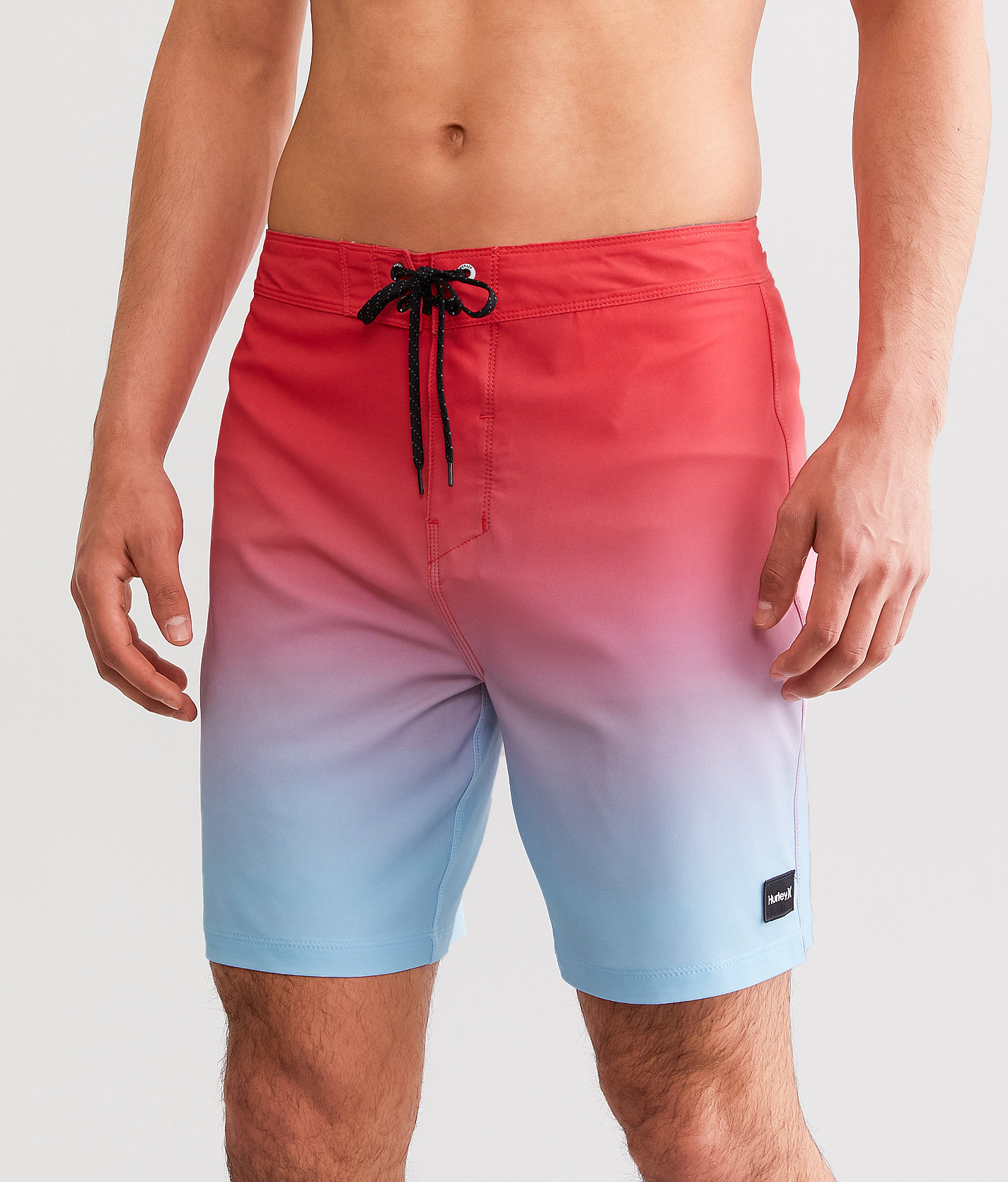 Hurley Phantom Eco Gradient Stretch Boardshort - Men's Swimwear in Chaos Pink
