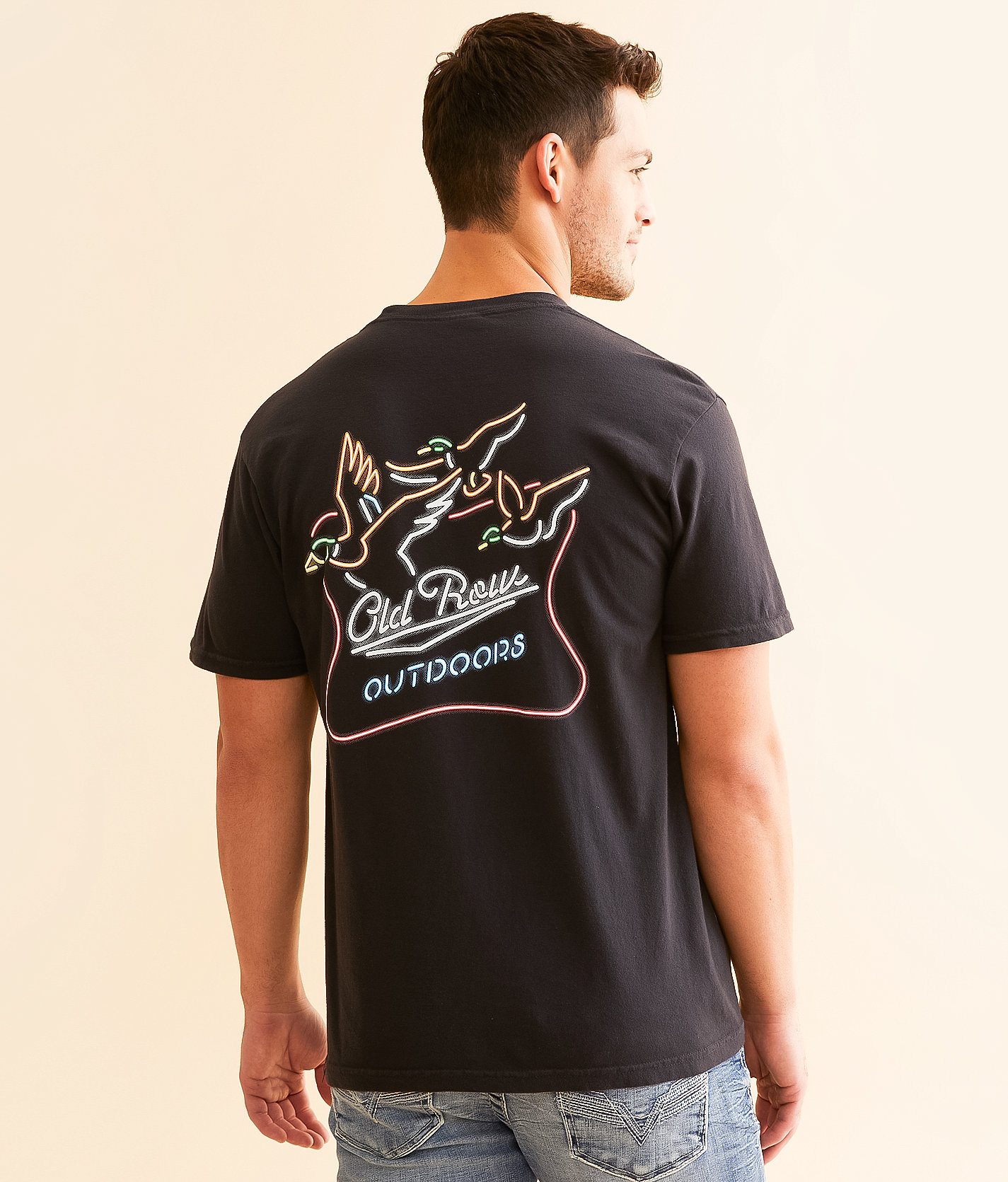 Old Row Neon Duck T-Shirt - Men's T-Shirts in Black