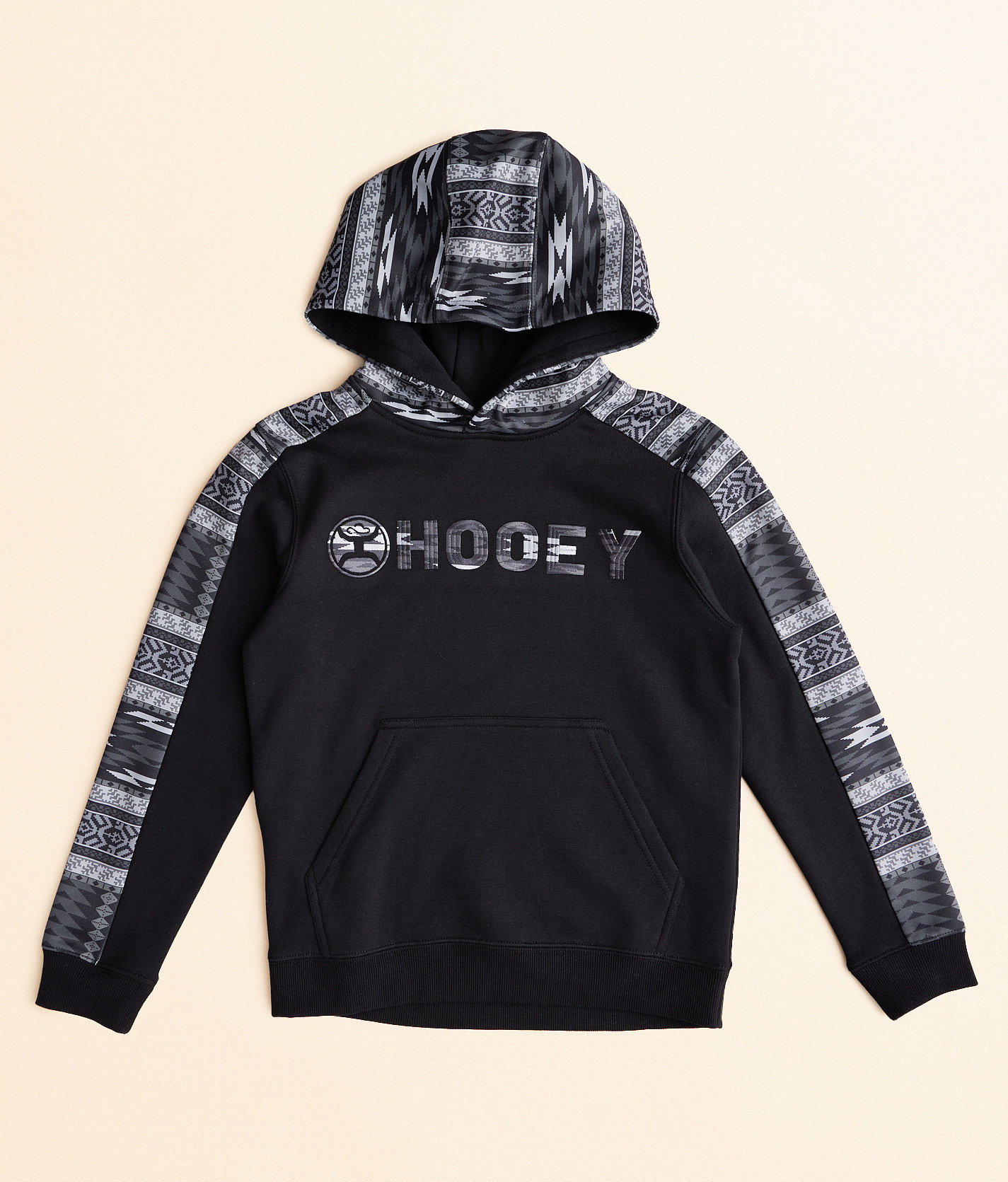 Boys - Hooey Canyon Hooded Sweatshirt - Boy's Sweatshirts in Black Grey
