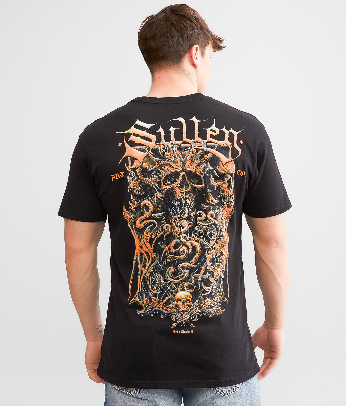 Sullen Guts T-Shirt - Men's T-Shirts in Jet Black