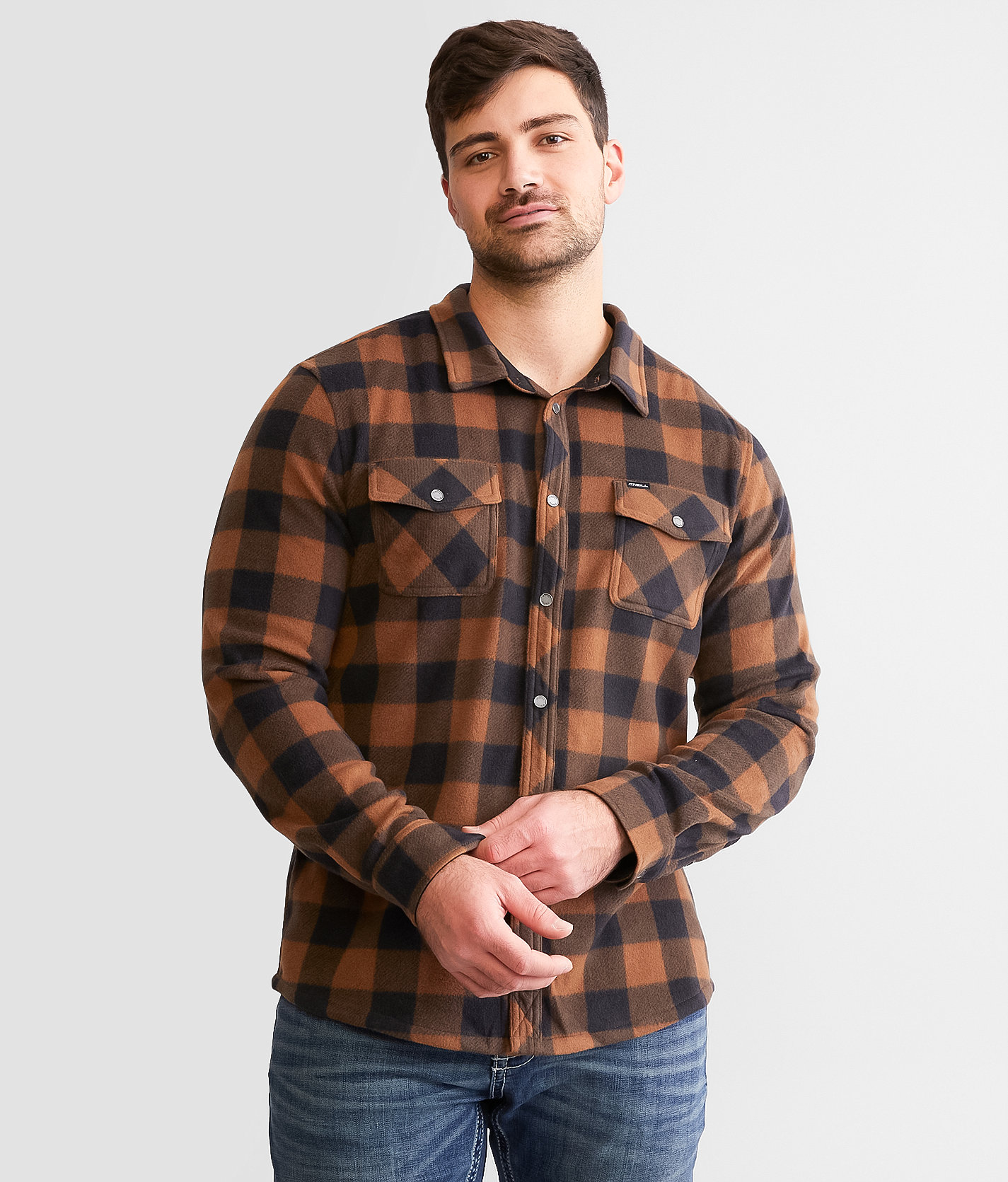 O'Neill Glacier Superfleece Shirt - Men's Shirts in Medium Brown