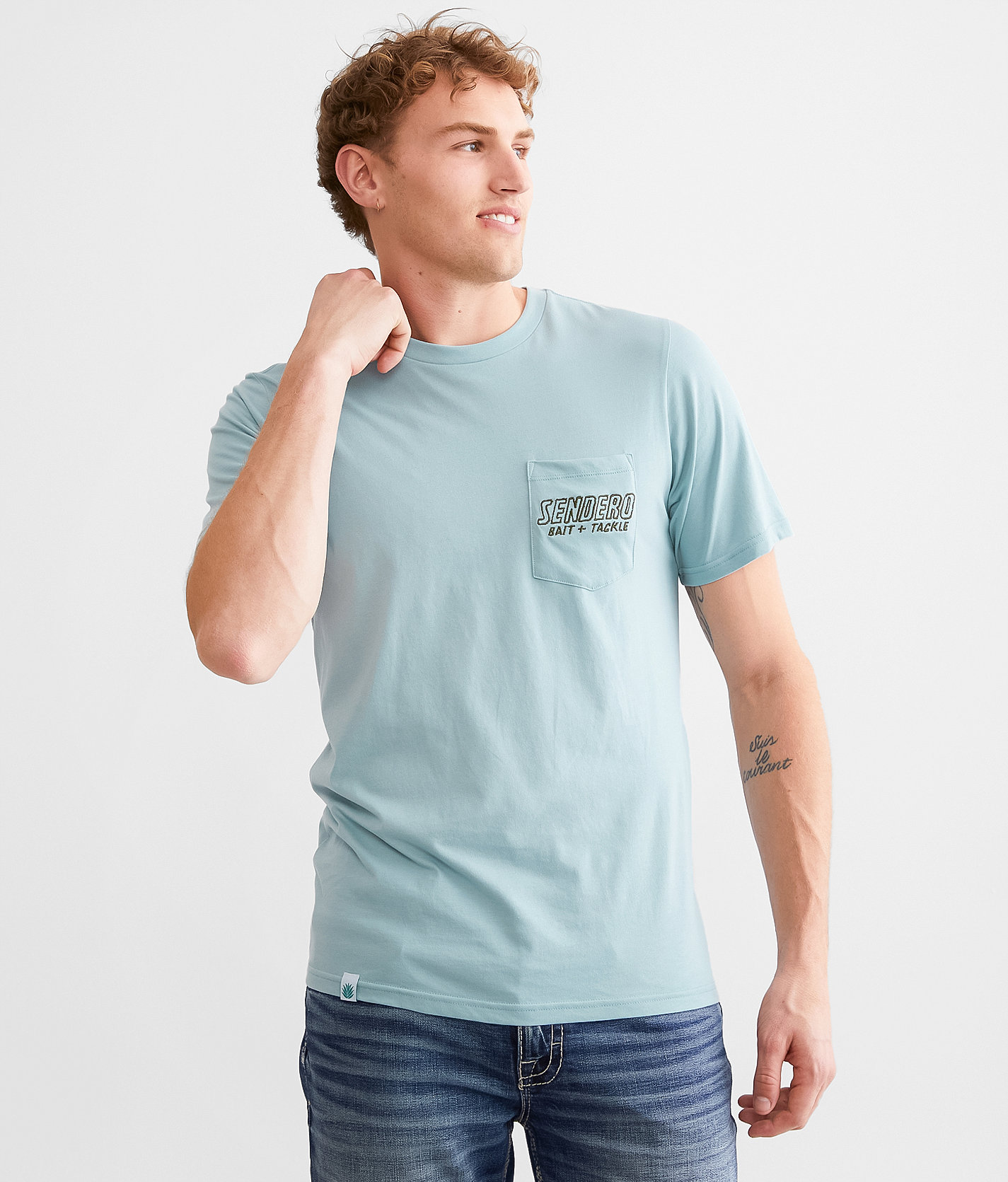 Sendero Provisions Co. 50 Cent Worms T-Shirt - Men's T-Shirts in Sterling Blue