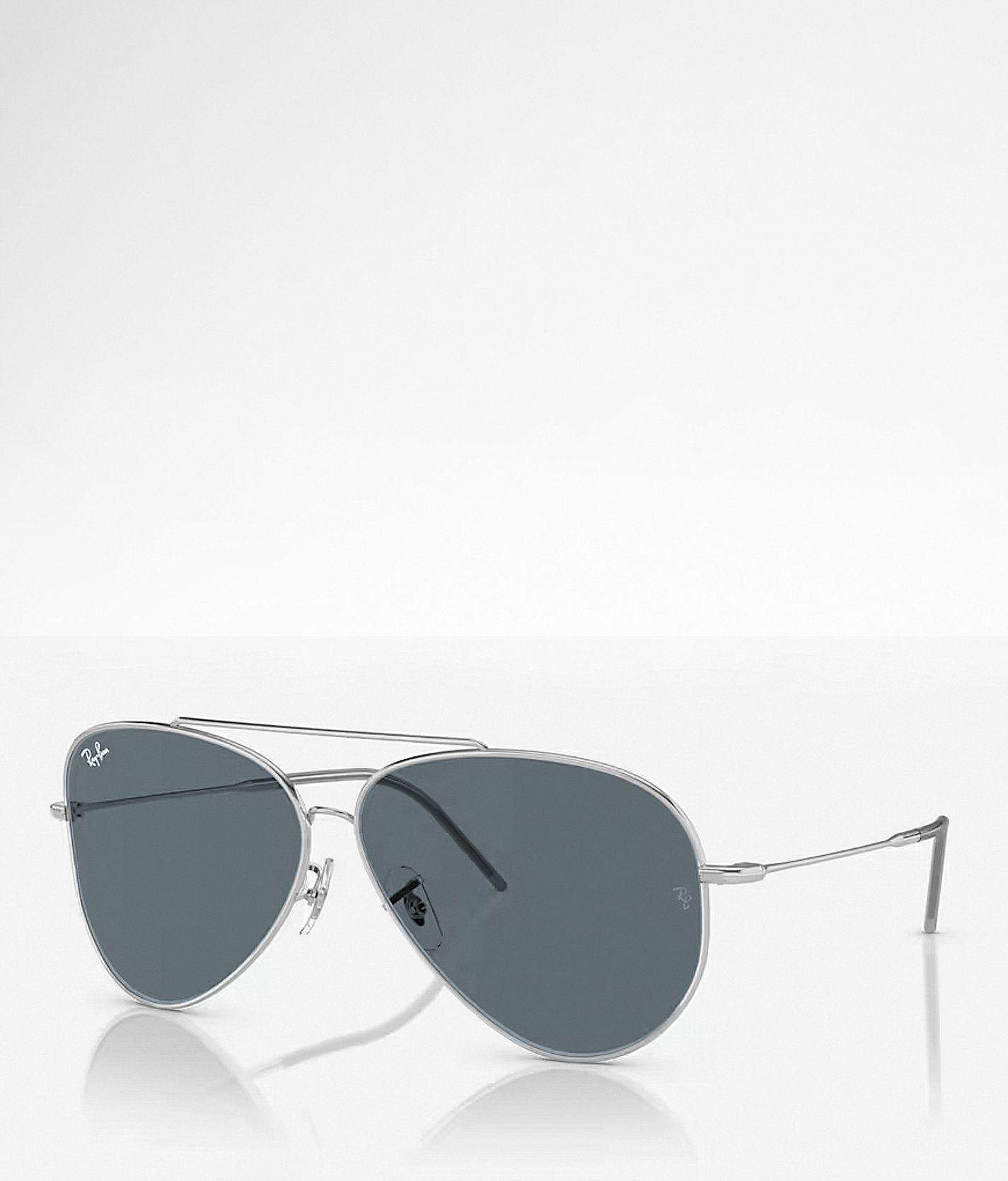 Ray-Ban® Aviator Reverse Sunglasses - Women's Sunglasses & Glasses in Dark Grey Mirror Turquois