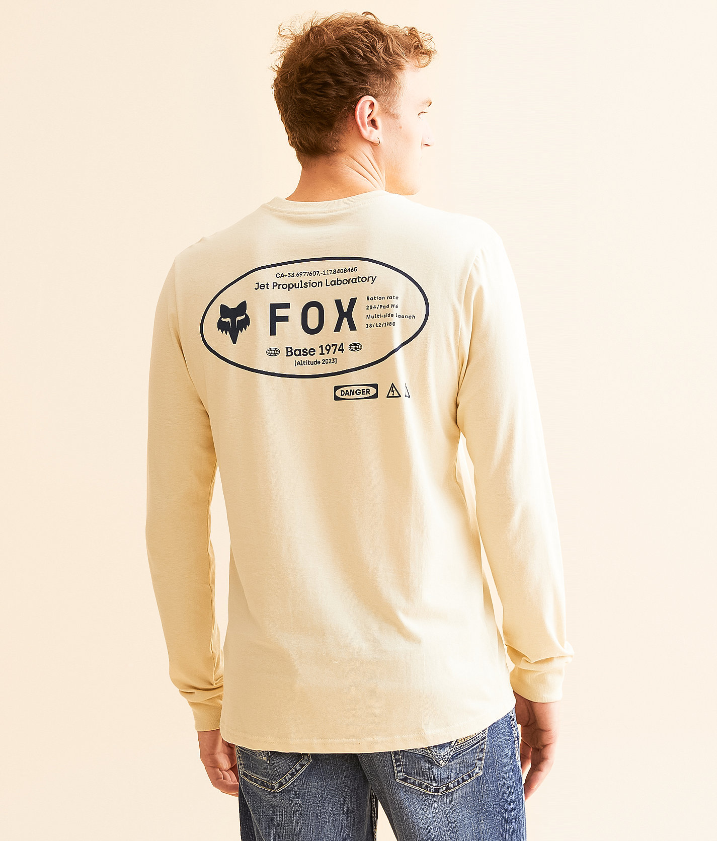 Fox Stamped T-Shirt - Men's T-Shirts in Cream