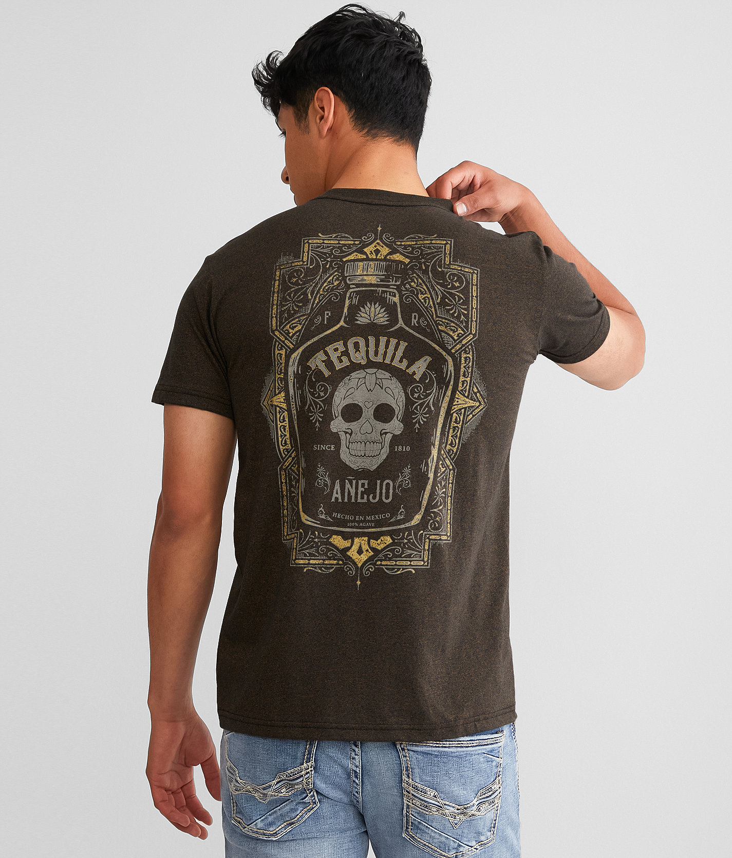 Freedom Ranch Tequila Anejo T-Shirt - Men's T-Shirts in Sepia Black