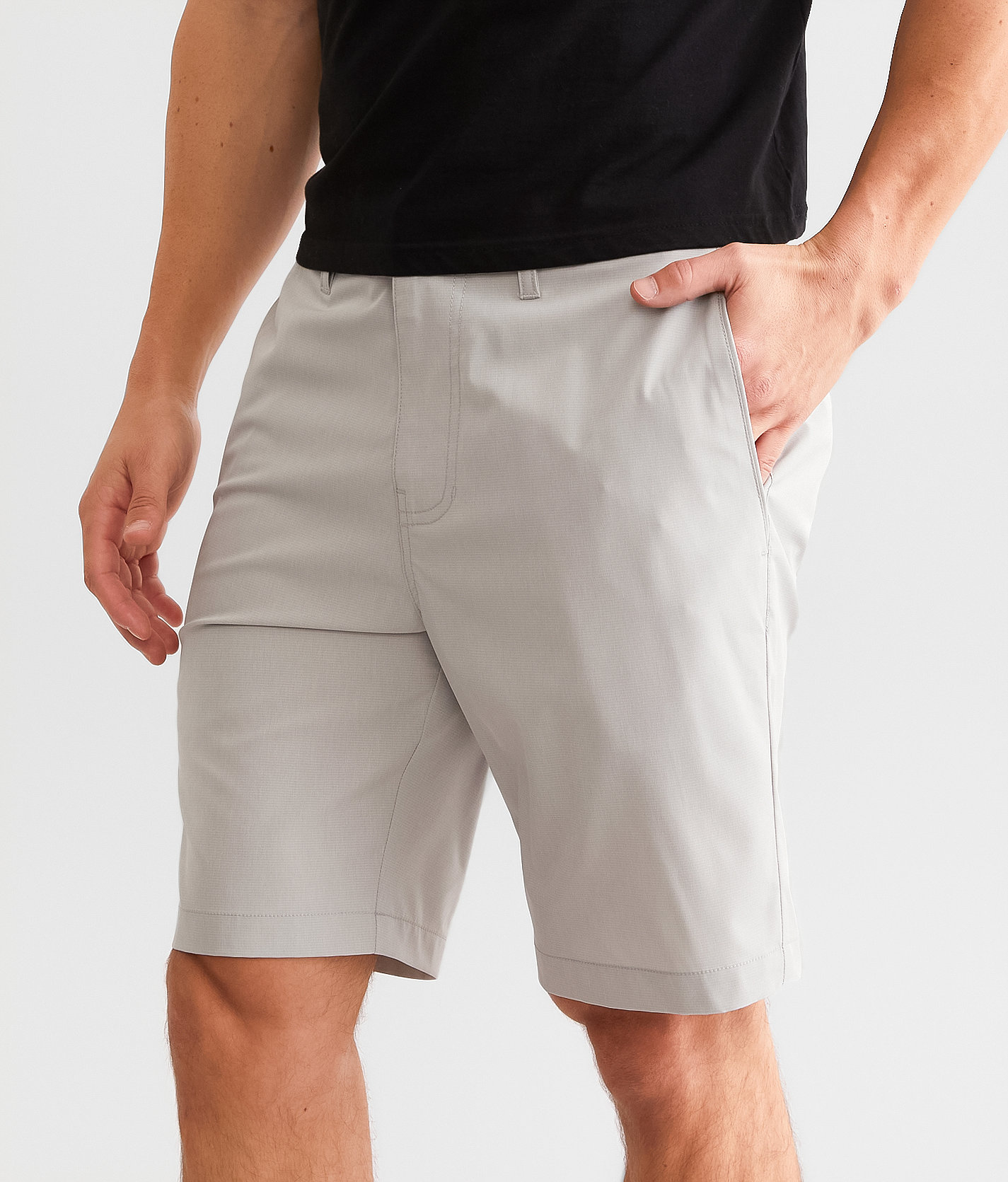 Maven Co-op Essential Performance Stretch Short - Men's Shorts in Quiet Grey