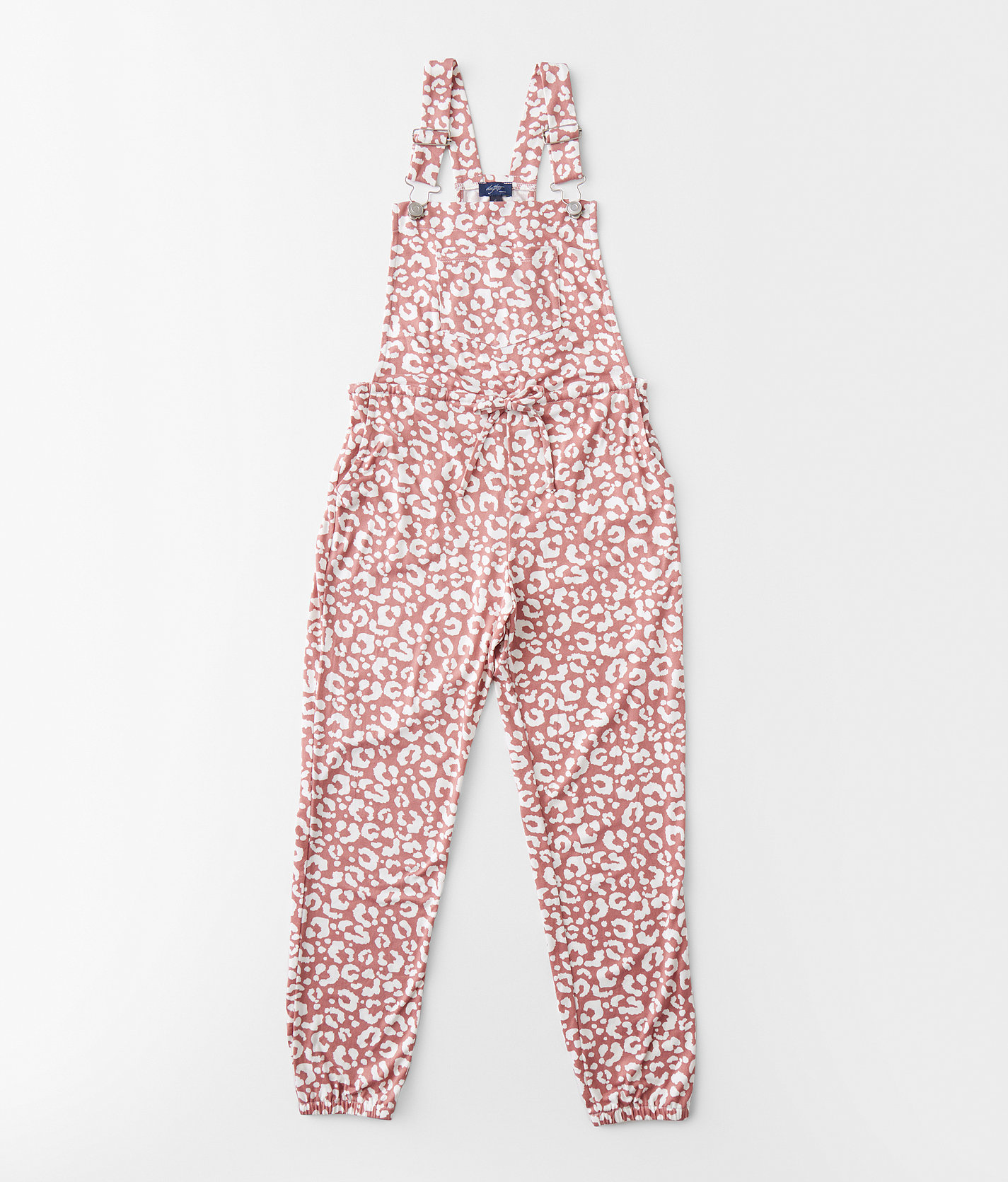 Girls - Daytrip Leopard Print Overalls - Girl's Rompers & Jumpsuits in Dusty Rose