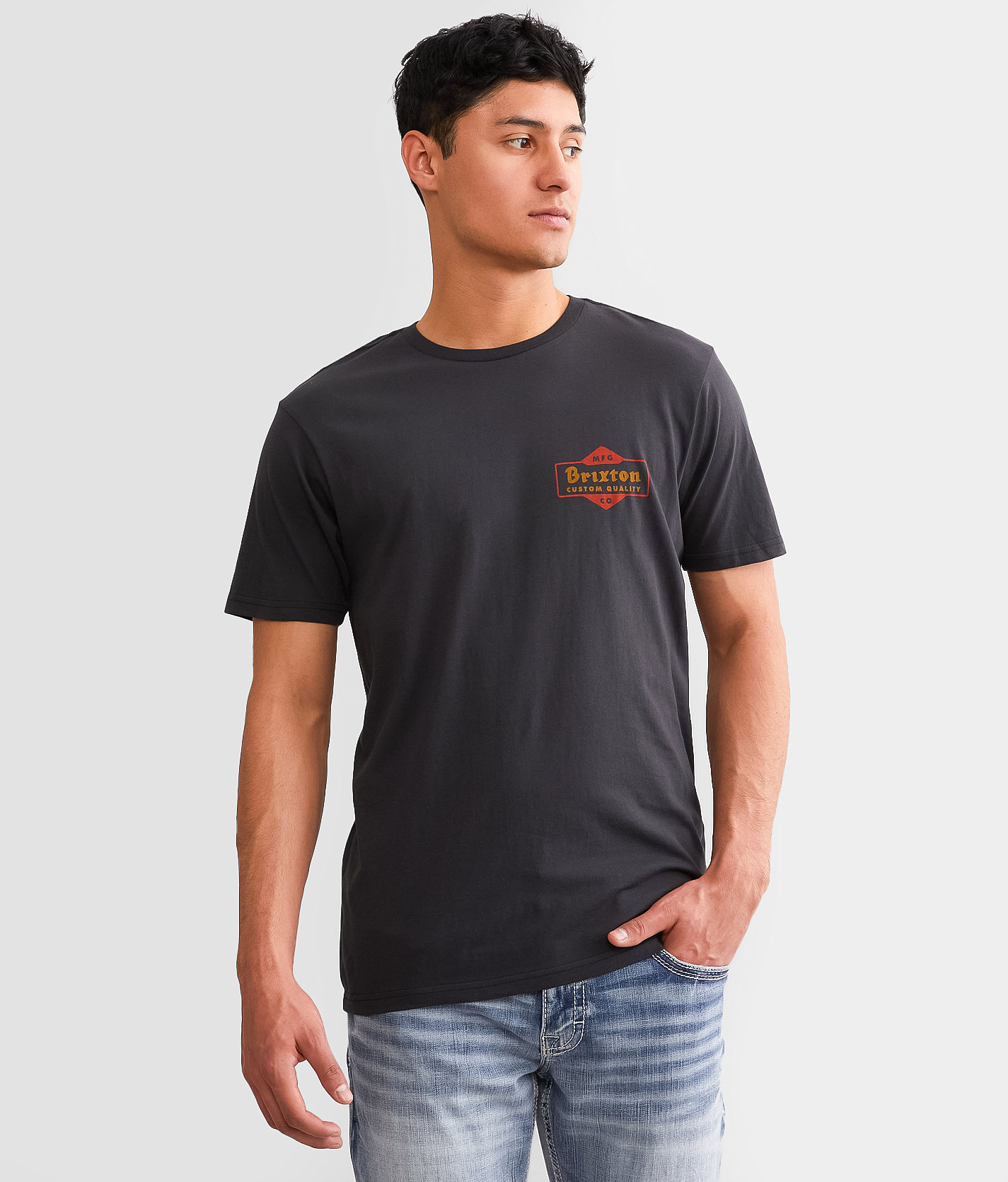 Brixton Ashfield T-Shirt - Men's T-Shirts in Black