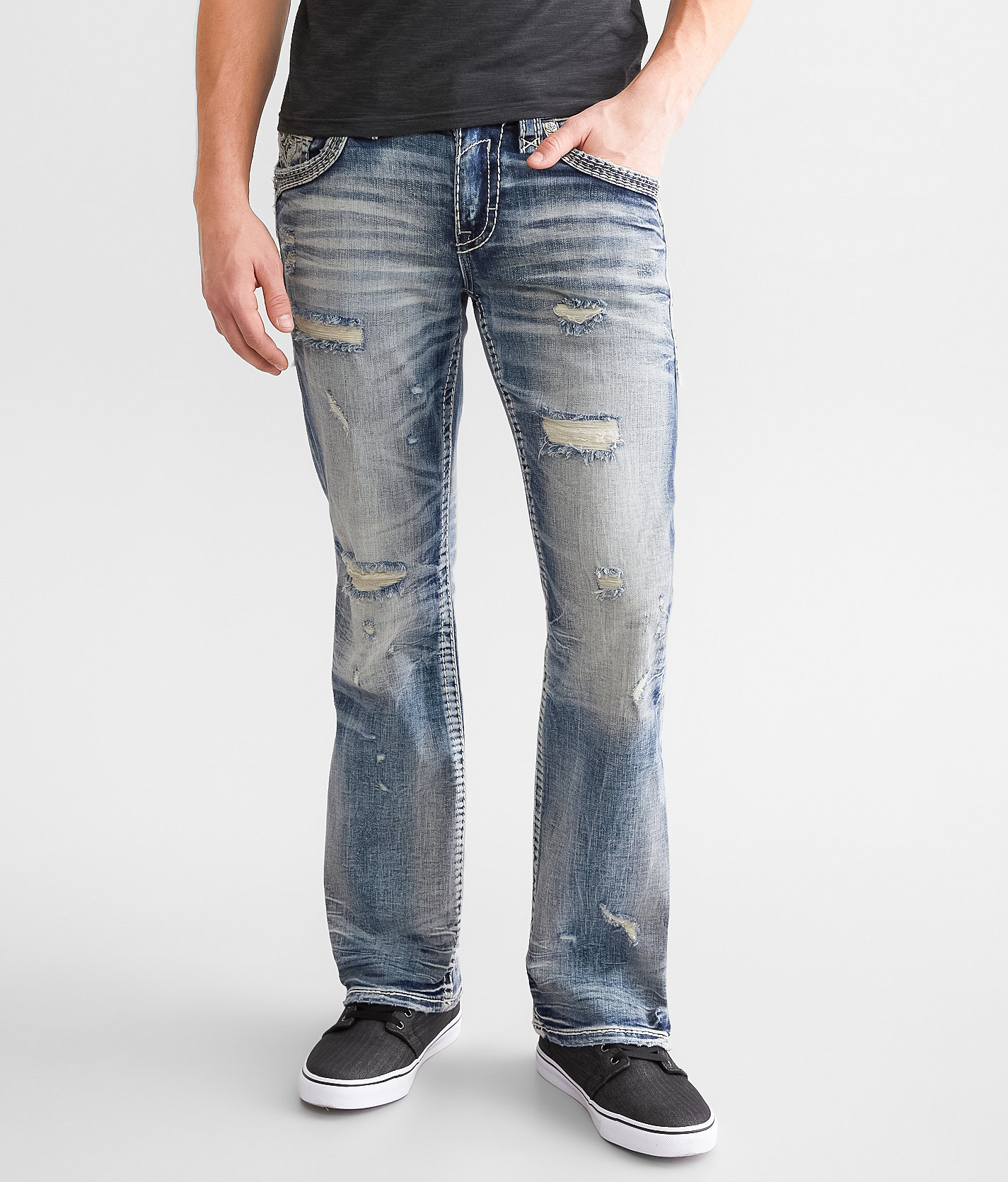 Rock Revival Jorge Slim Boot Stretch Jean - Men's Jeans in Jorge SB201